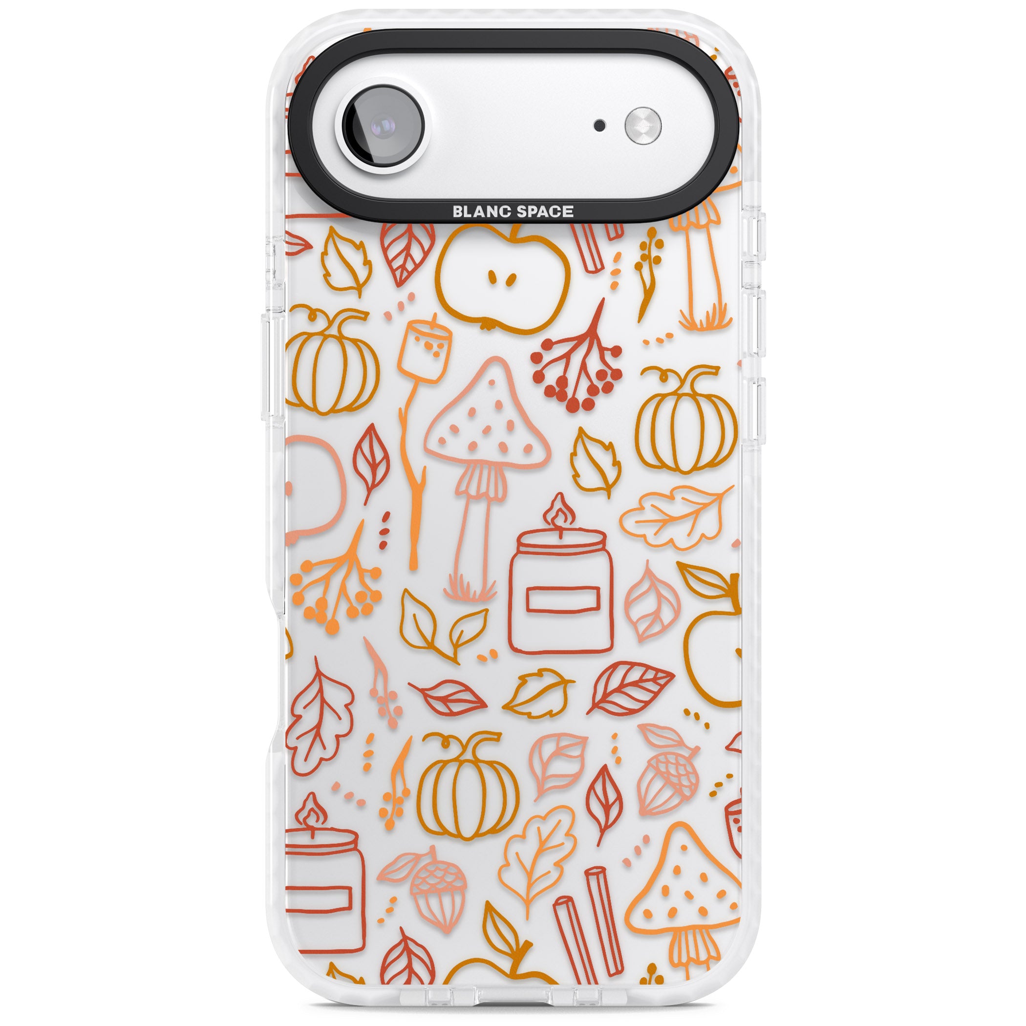 Autumn Line Pattern iPhone 17 Air Impact Clear Phone Case