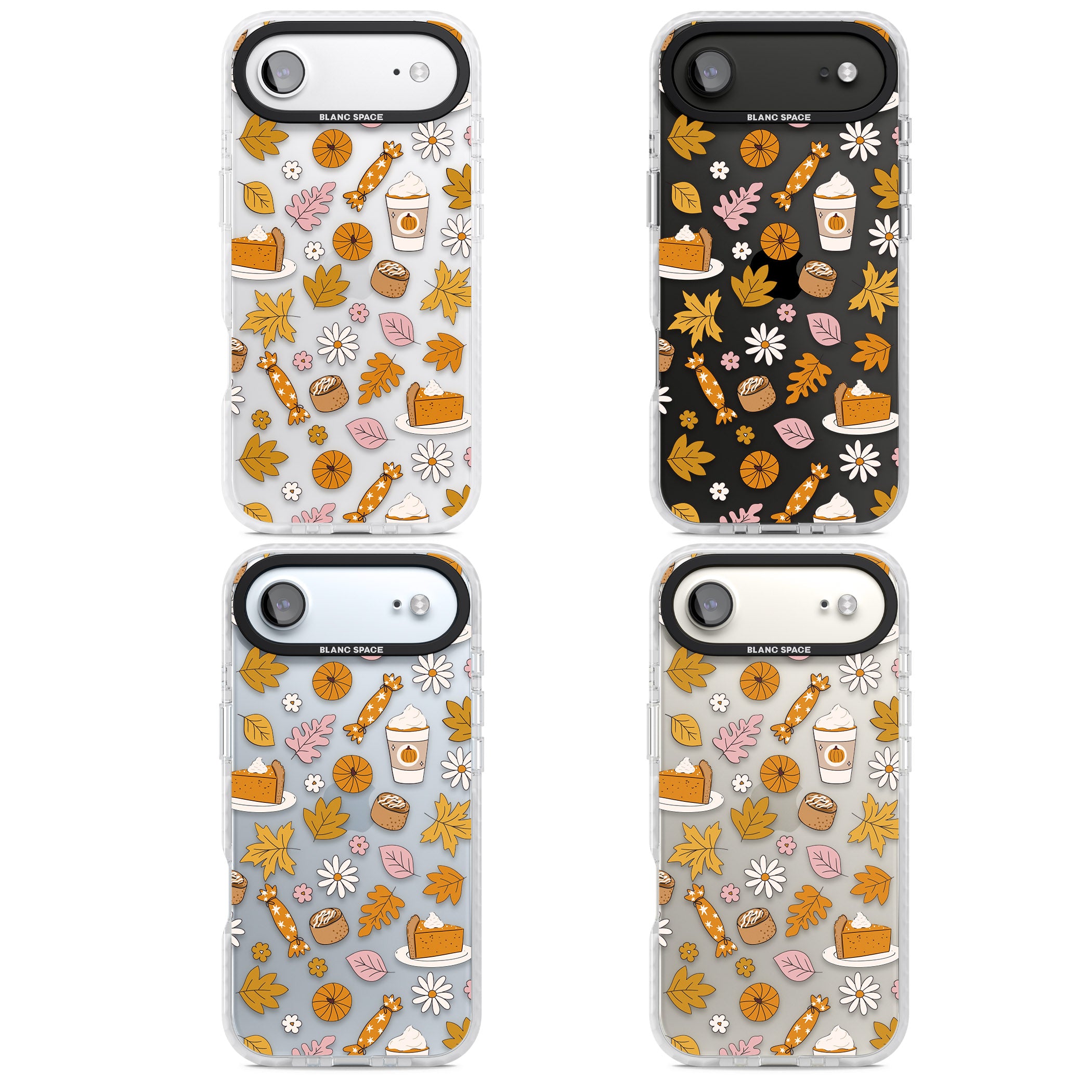 Pumpkin Spice iPhone 17 Air Impact Clear Phone Case APT Impact Protection
