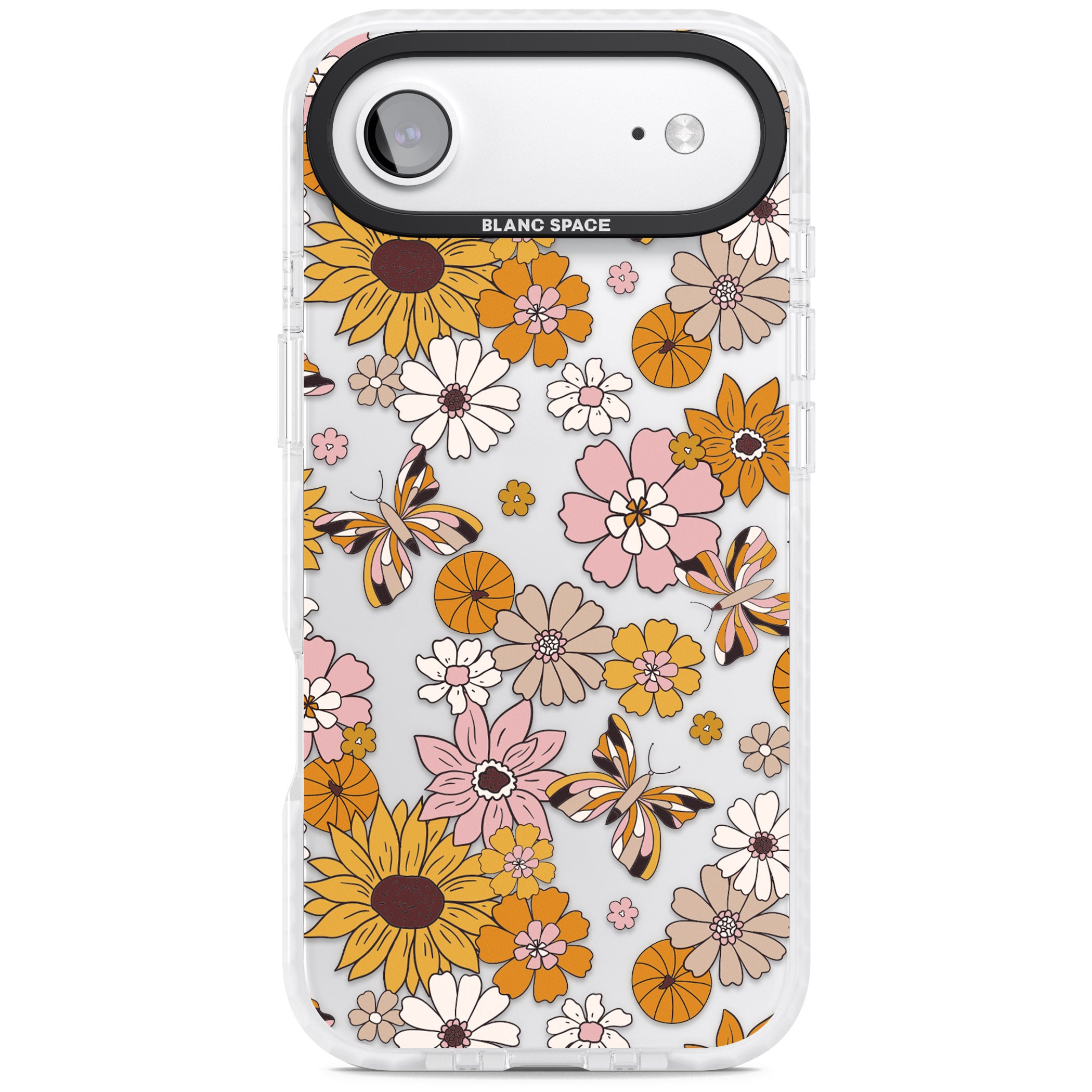 Butterfly Bloom Autumn Floral iPhone 17 Air Impact Clear Phone Case