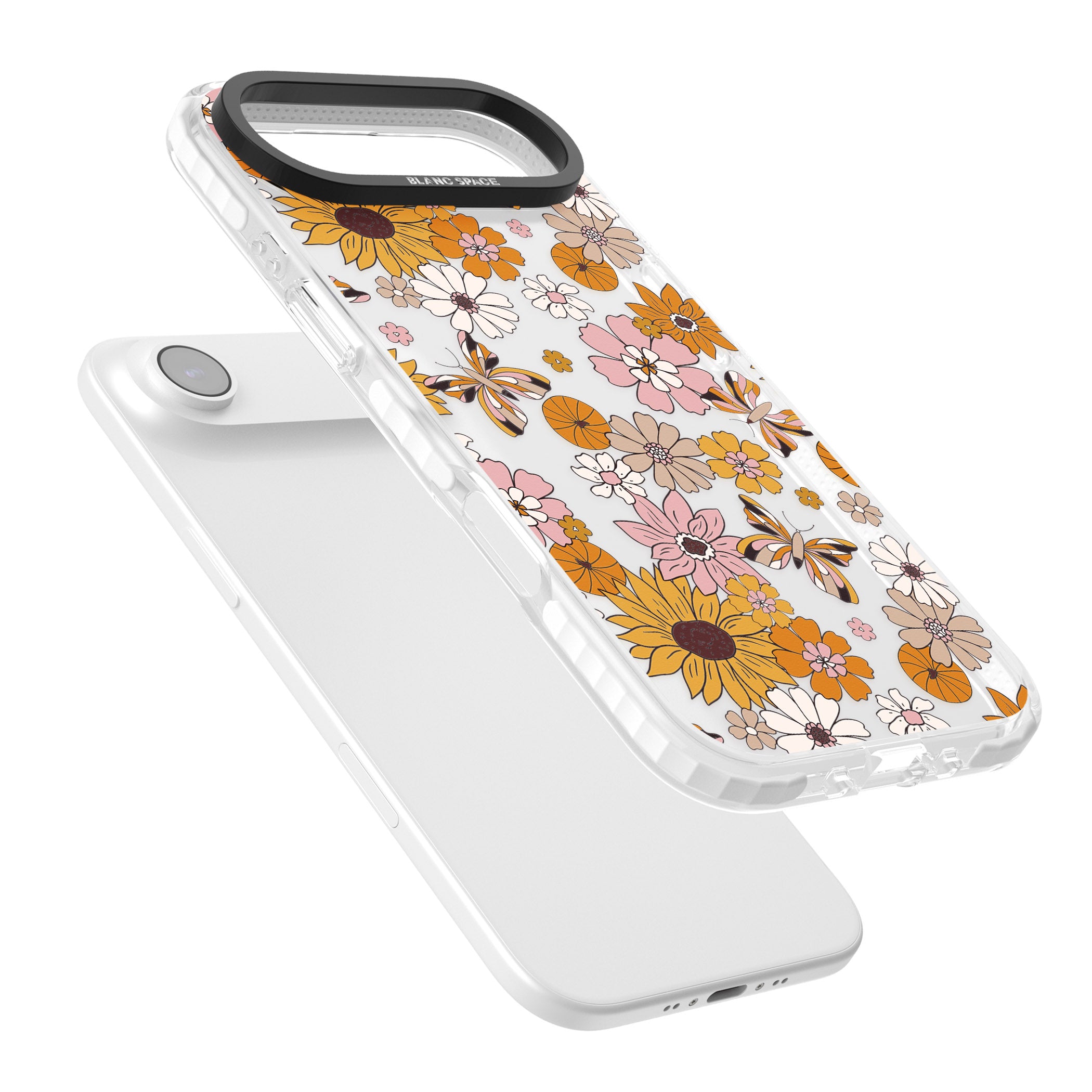 Butterfly Bloom Autumn Floral iPhone 17 Air Impact Clear Phone Case Colours