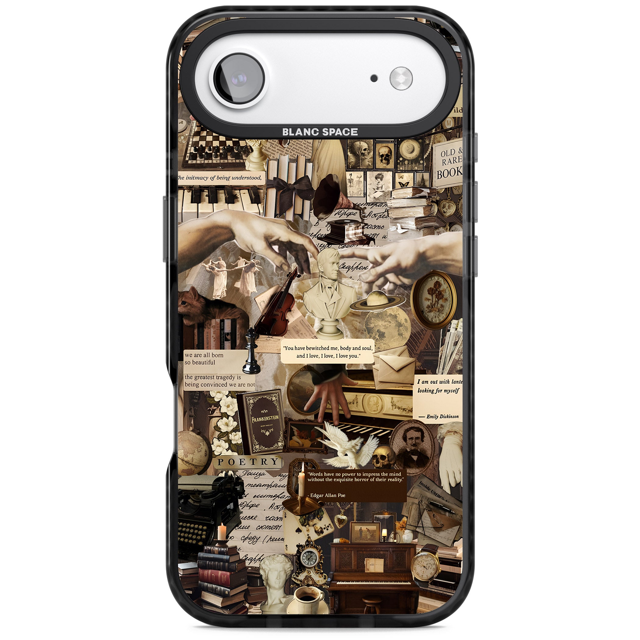 Antique Collage iPhone 17 Air Impact Black Phone Case