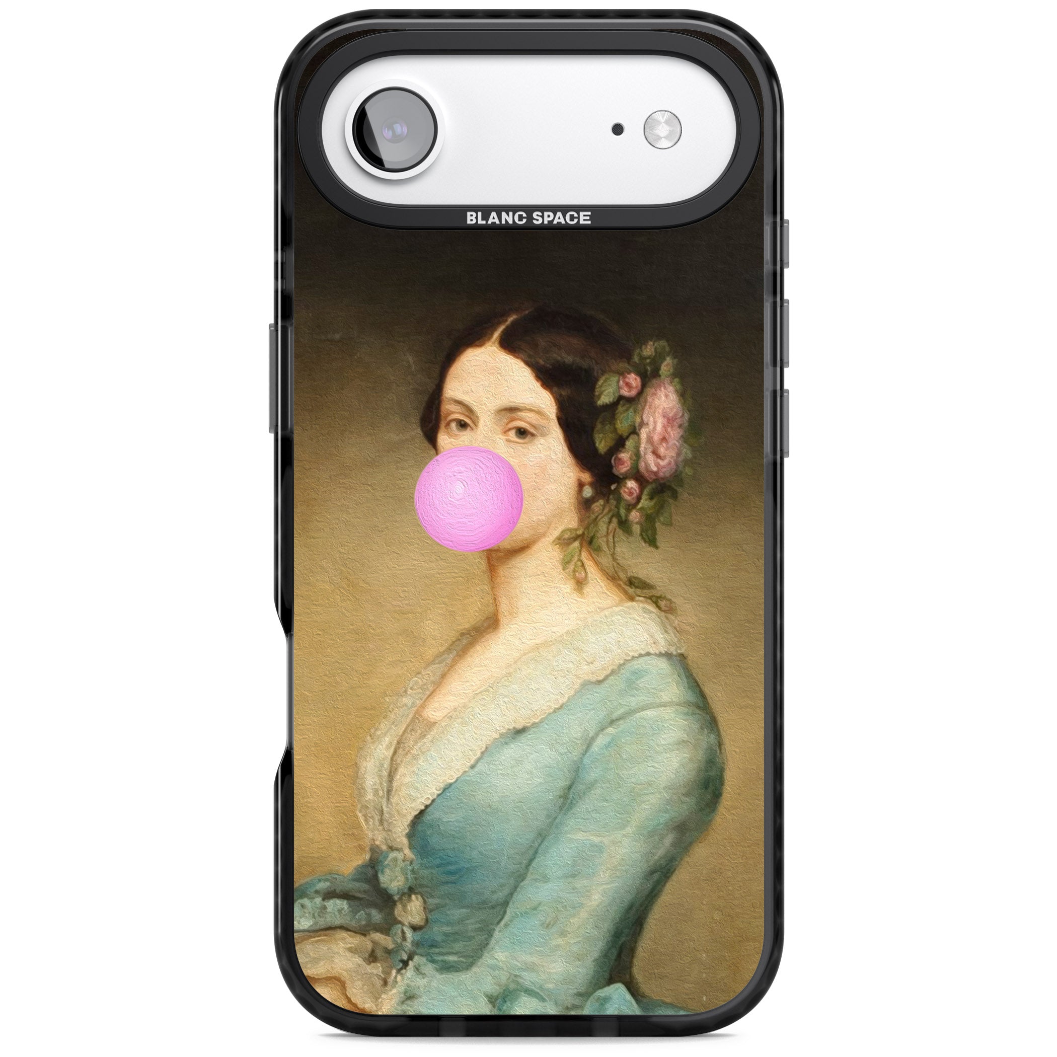 Bubblegum Renaissance iPhone 17 Air Impact Black Phone Case
