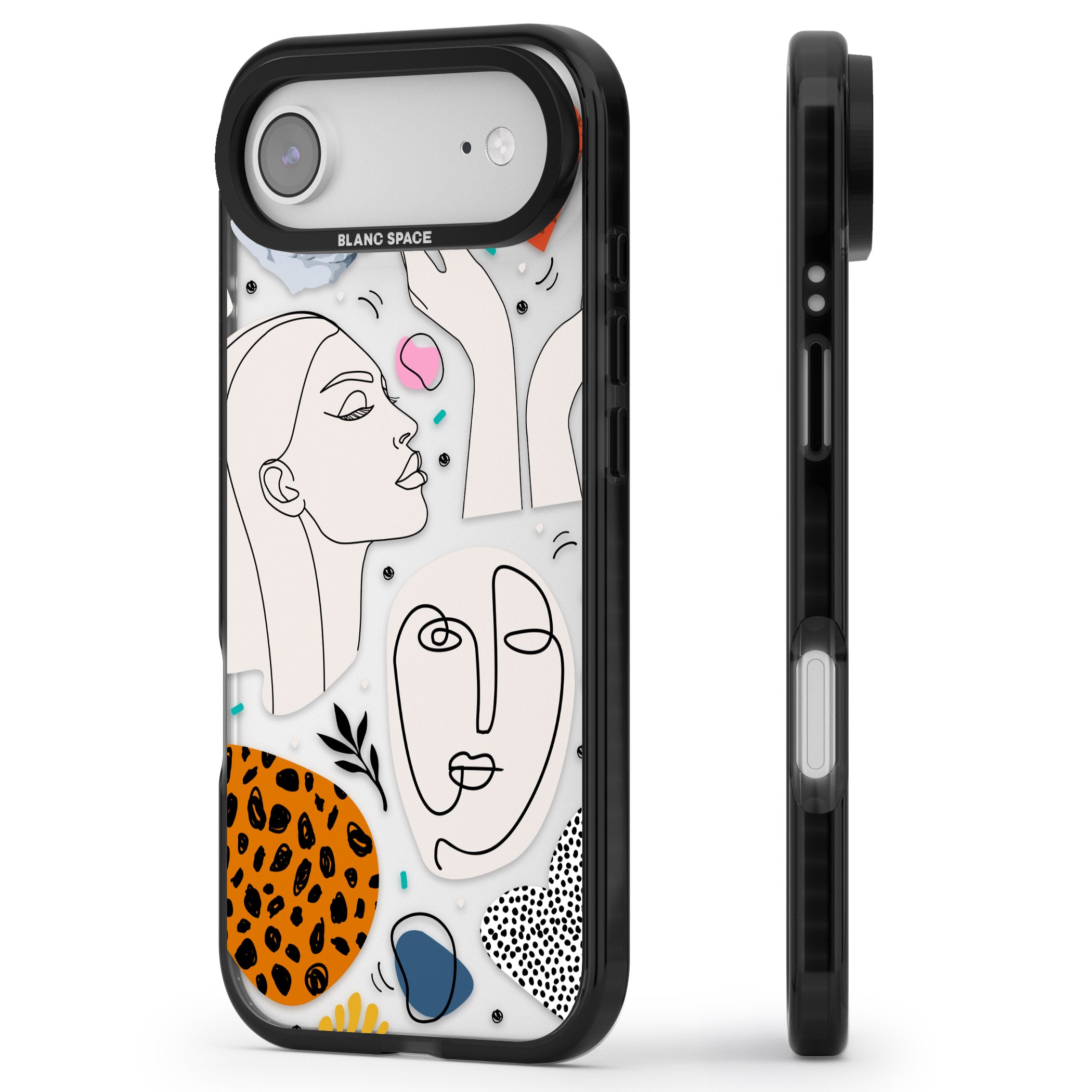 Artistic Expression Scrapbook iPhone 17 Air Impact Black Phone Case Side Profile