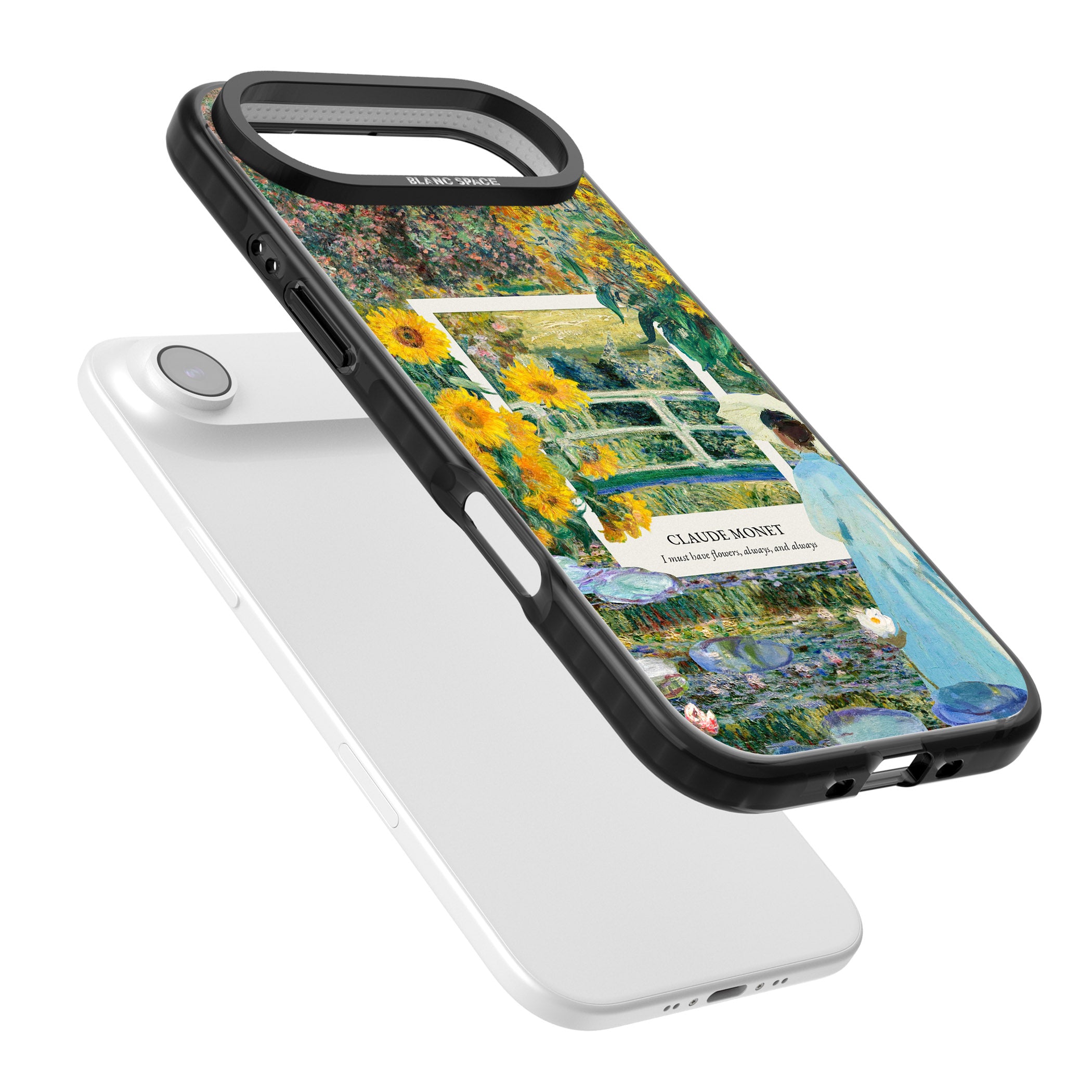 Monet Garden Bridge iPhone 17 Air Impact Black Phone Case Colours