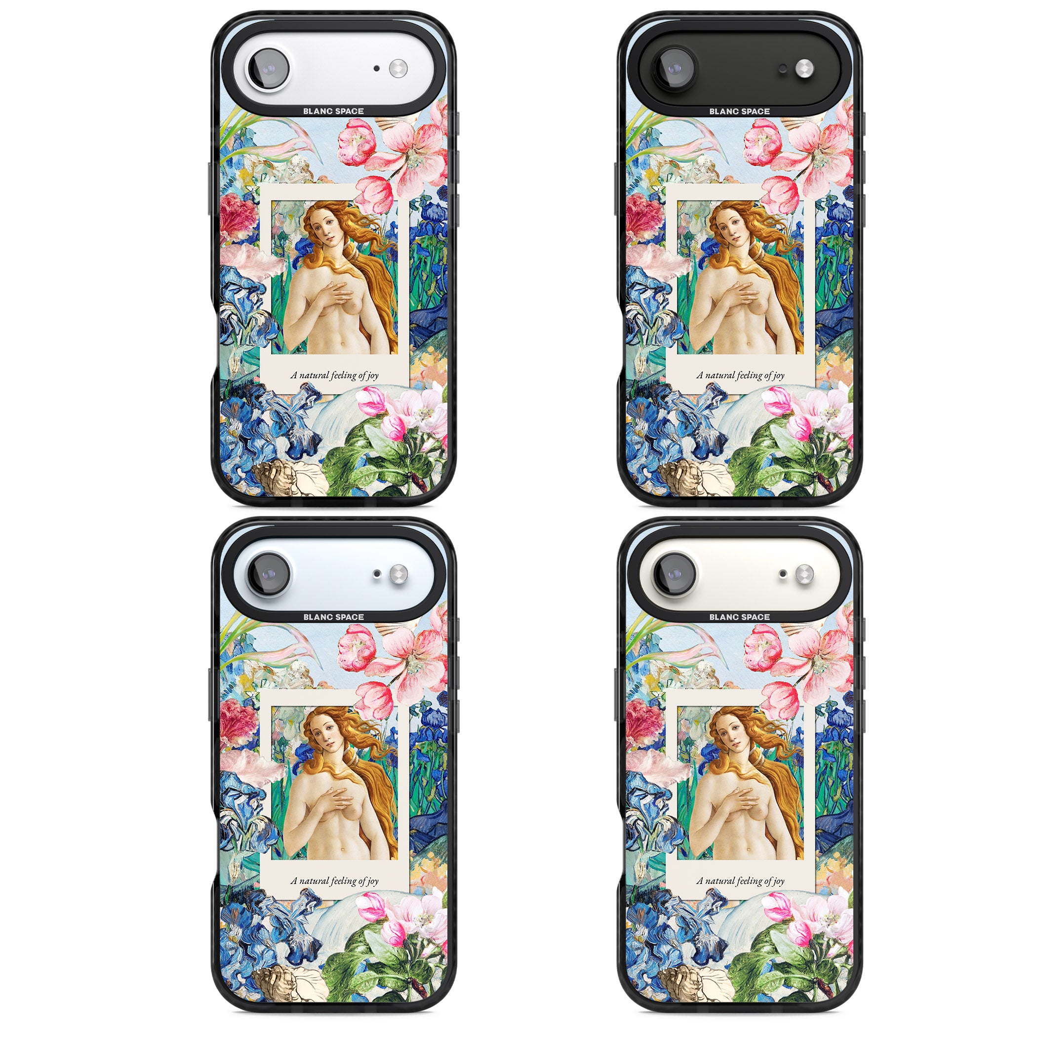 Botticelli Venus iPhone 17 Air Impact Black Phone Case APT Impact Protection