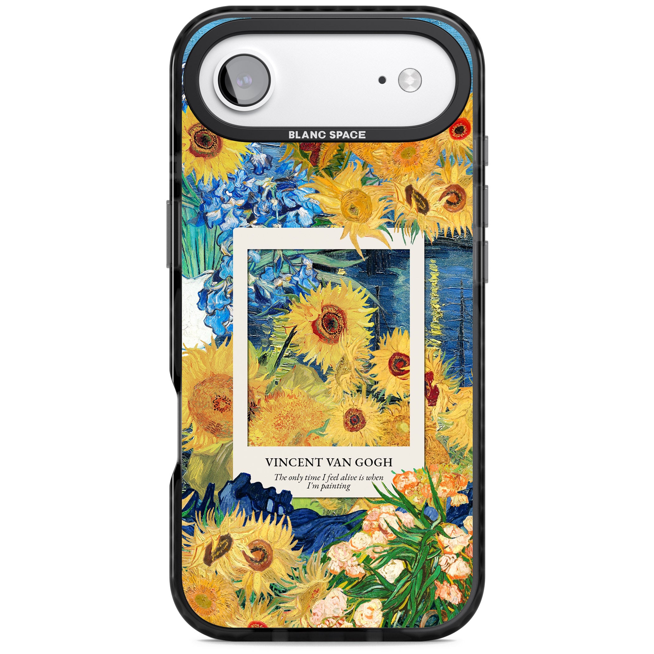 Van Gogh Sunflowers iPhone 17 Air Impact Black Phone Case
