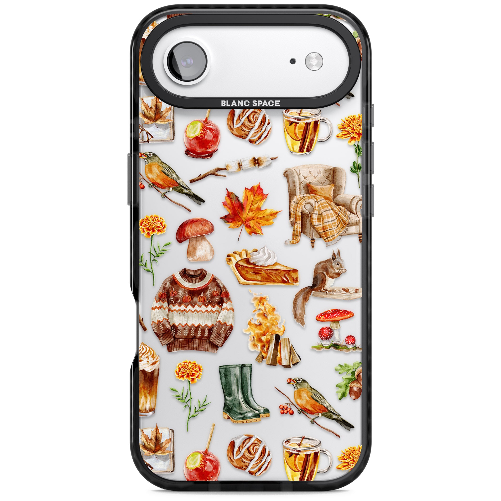 Cozy Autumn Aesthetic iPhone 17 Air Impact Black Phone Case
