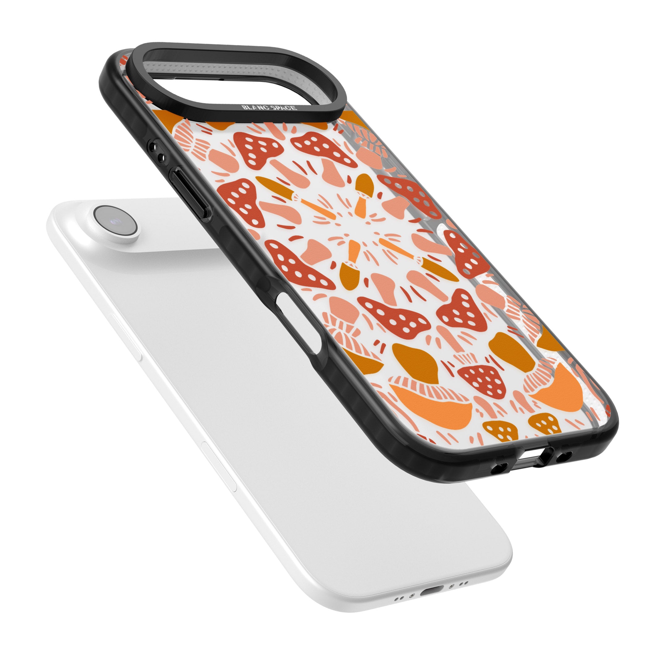 Mushroom Medley iPhone 17 Air Impact Black Phone Case Colours