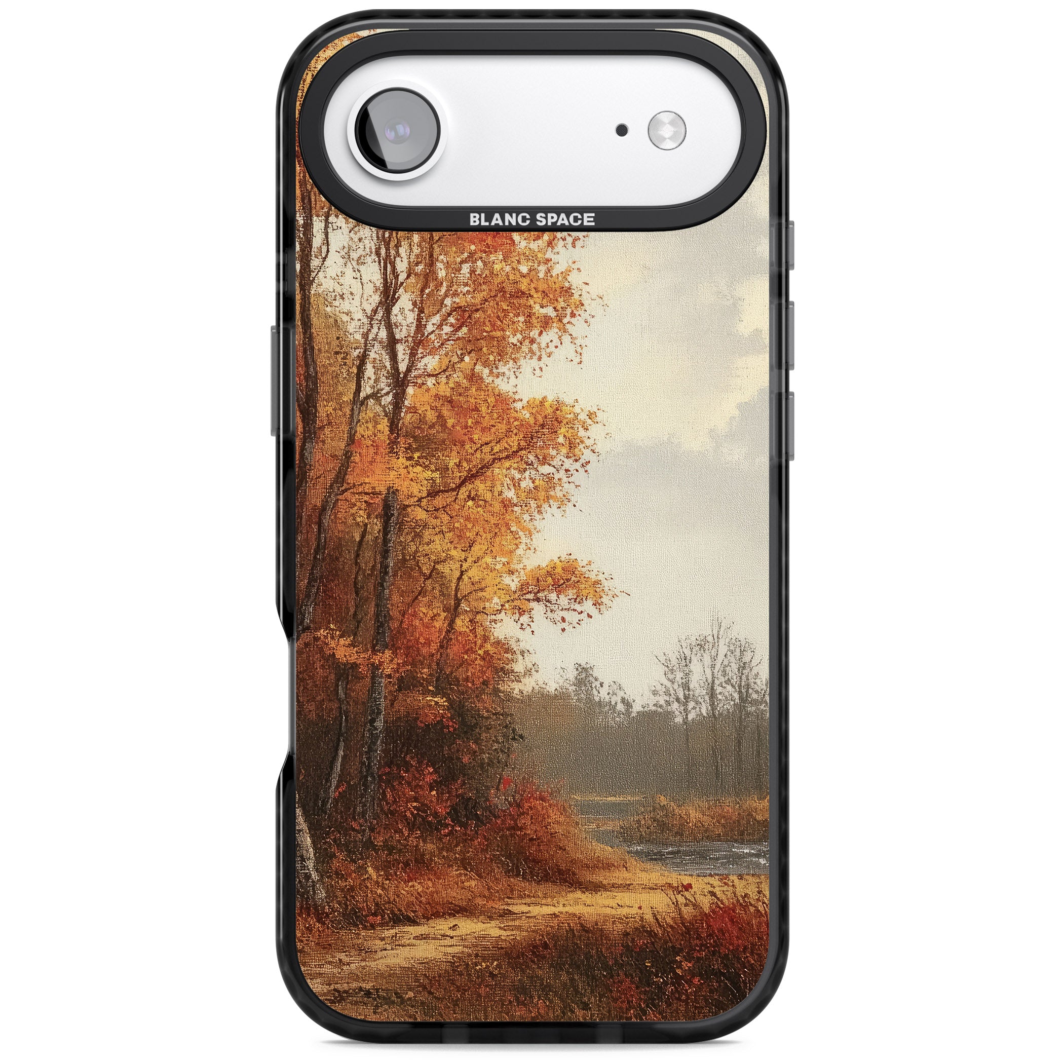 Vintage Autumn Oil Painting iPhone 17 Air Impact Black Phone Case