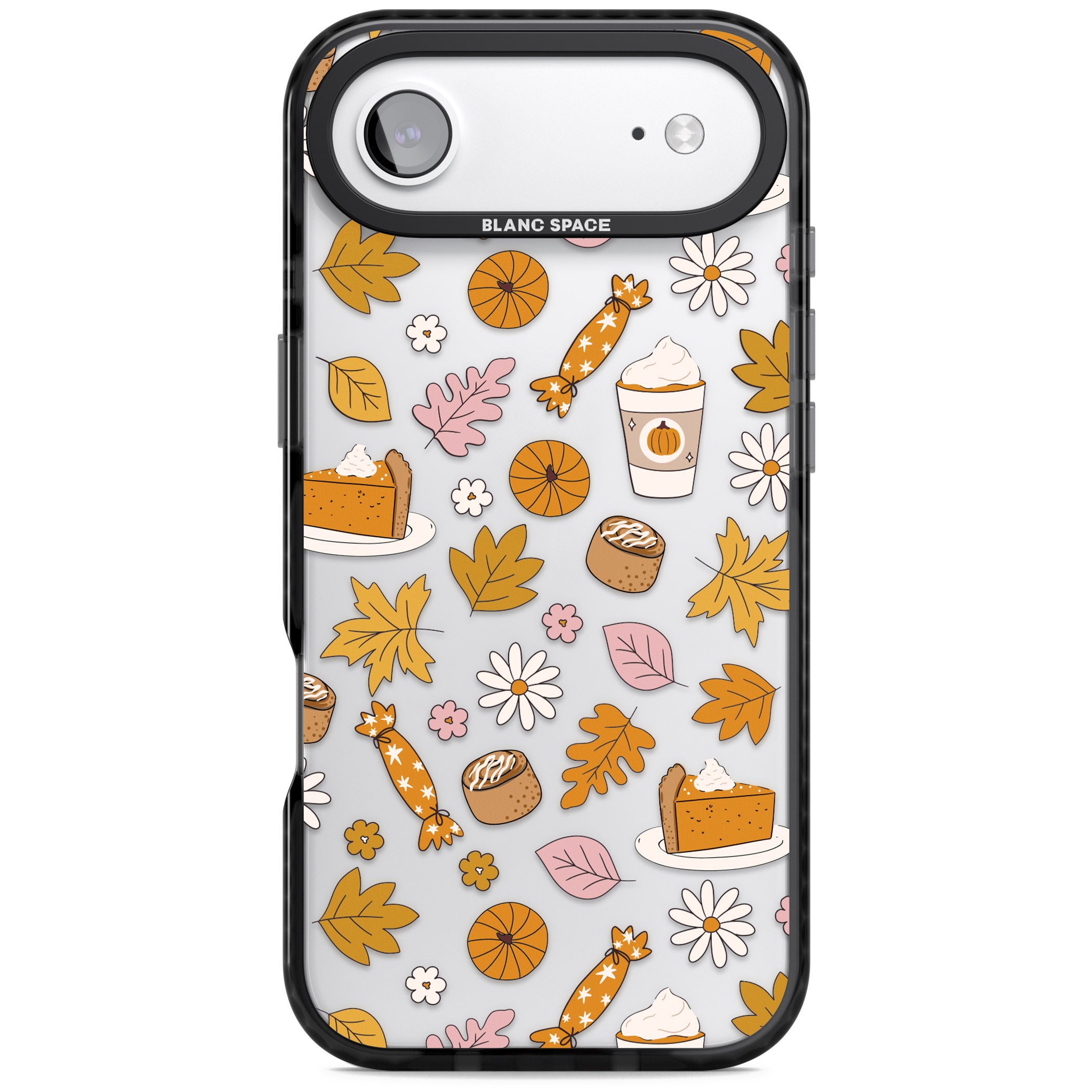 Pumpkin Spice iPhone 17 Air Impact Black Phone Case