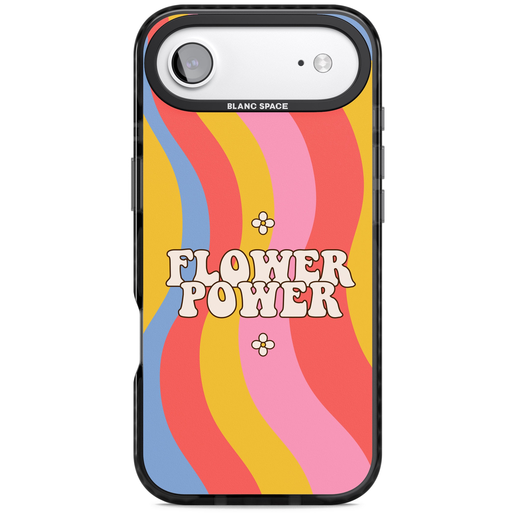 Melting Flower Power iPhone 17 Air Impact Black Phone Case