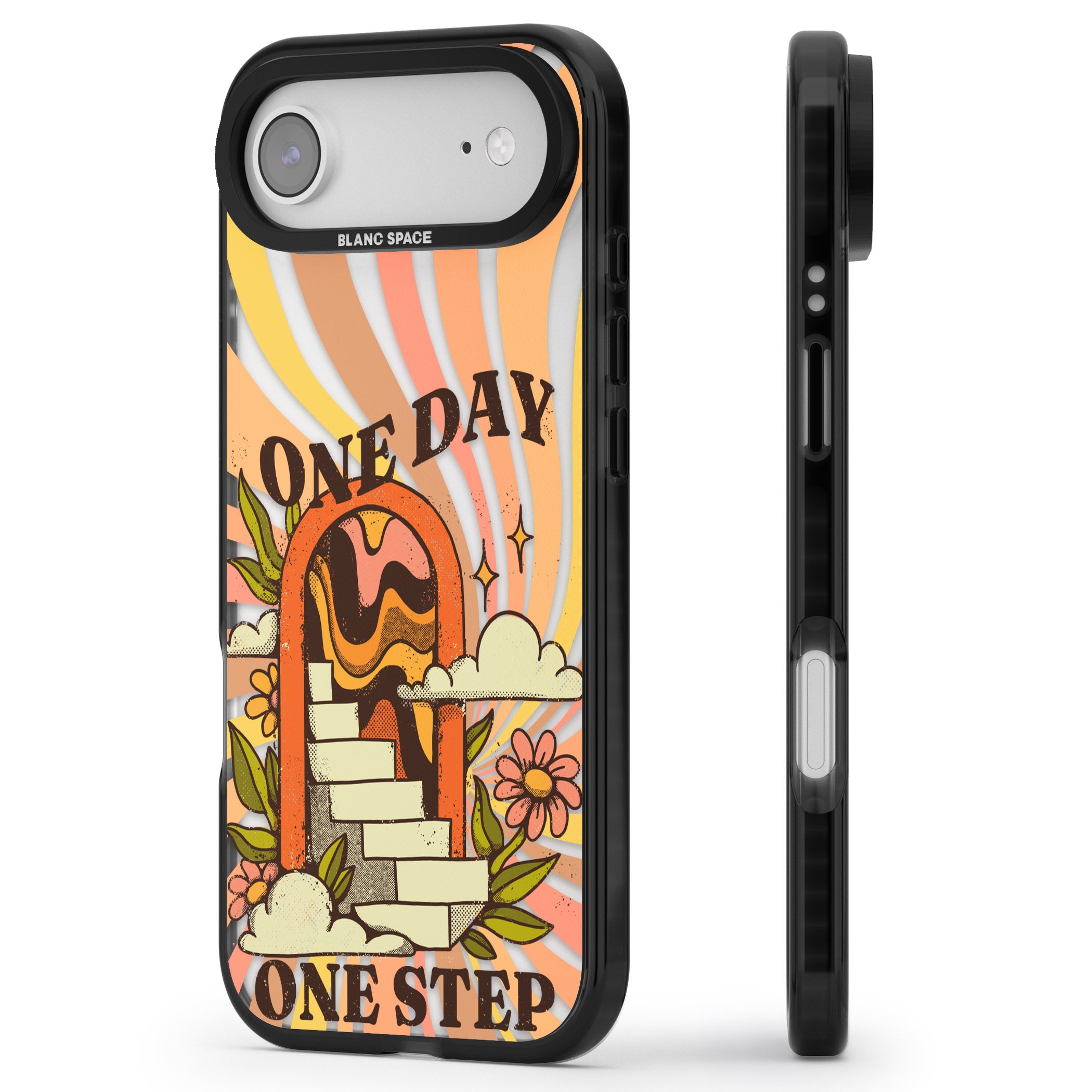 One Day One Step iPhone 17 Air Impact Black Phone Case Side Profile