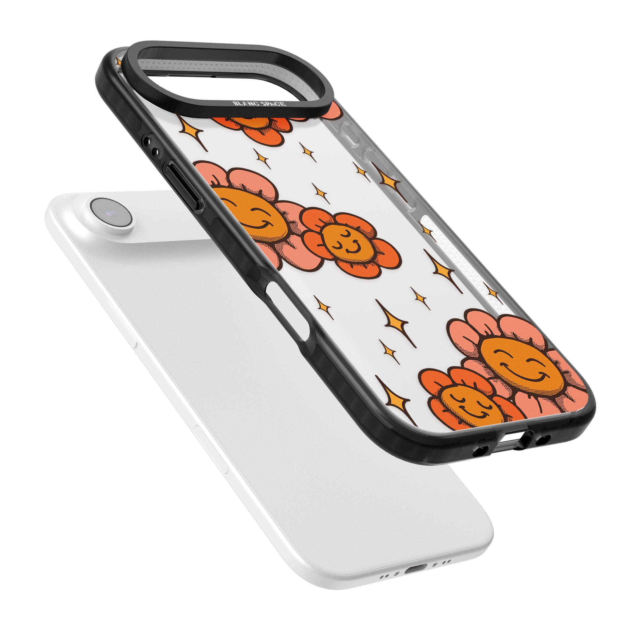 Mellow Flowers iPhone 17 Air Impact Black Phone Case Colours