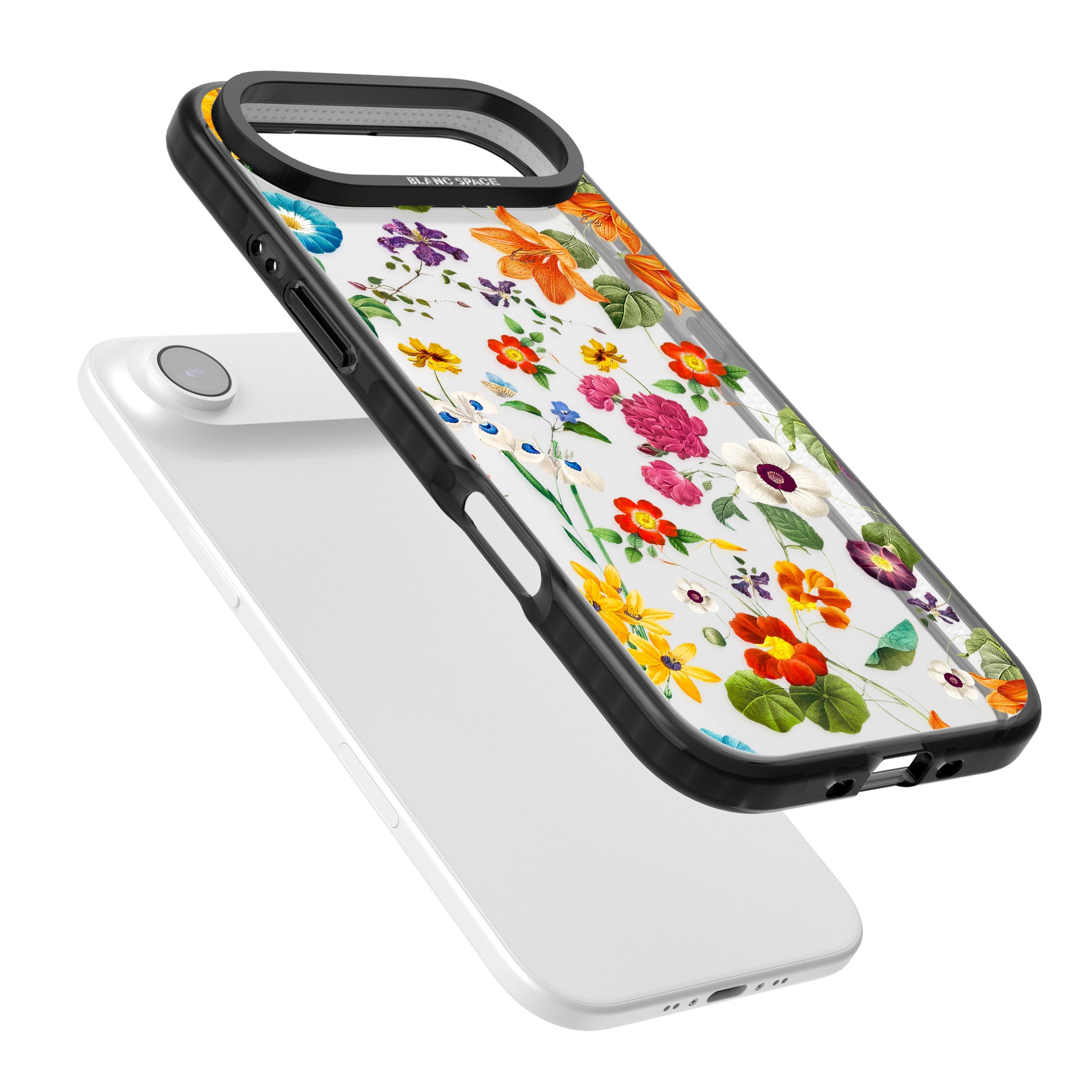 Whimsical Wildflowers iPhone 17 Air Impact Black Phone Case Colours