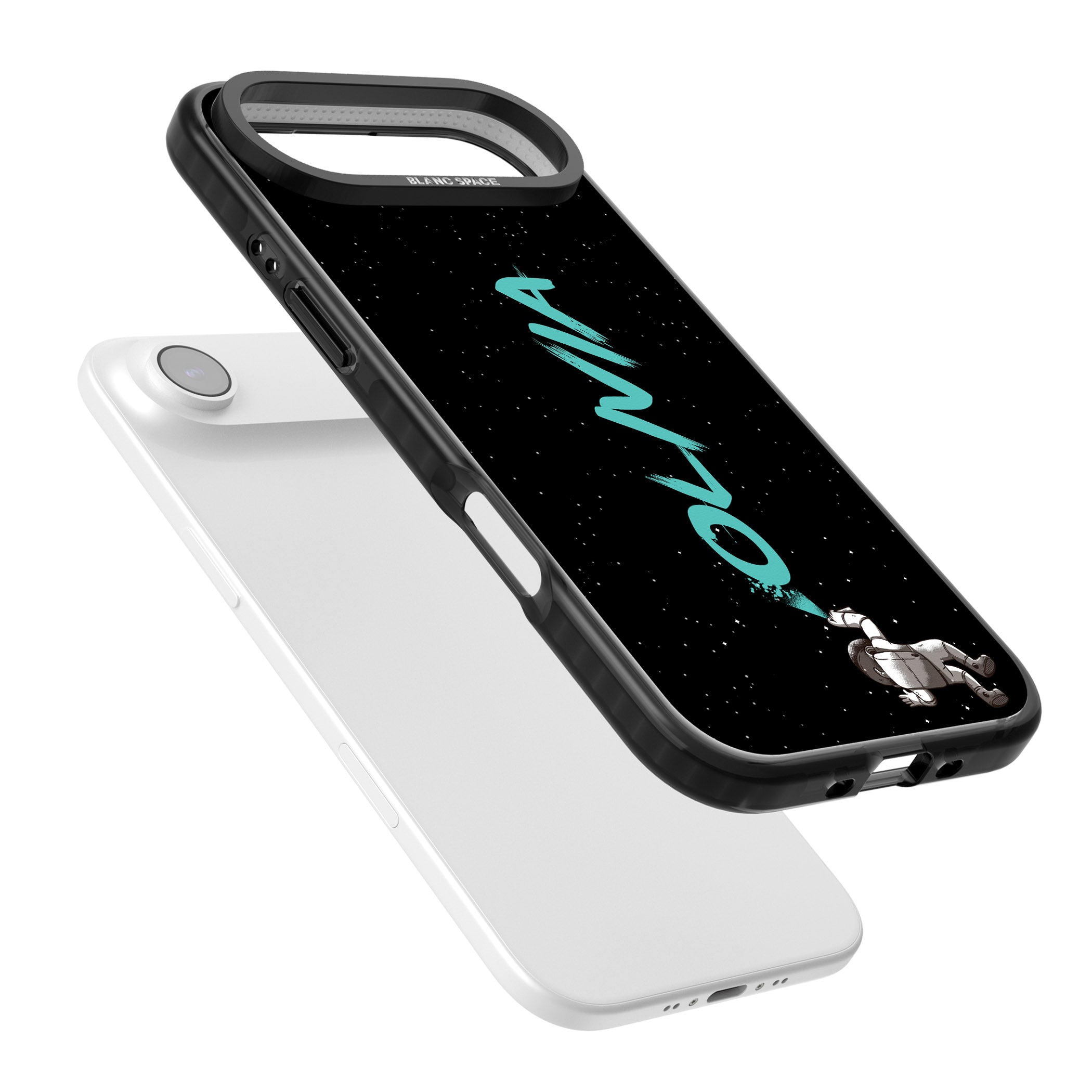 Personalised Astronaut Graffiti iPhone 17 Air Impact Black Phone Case Colours