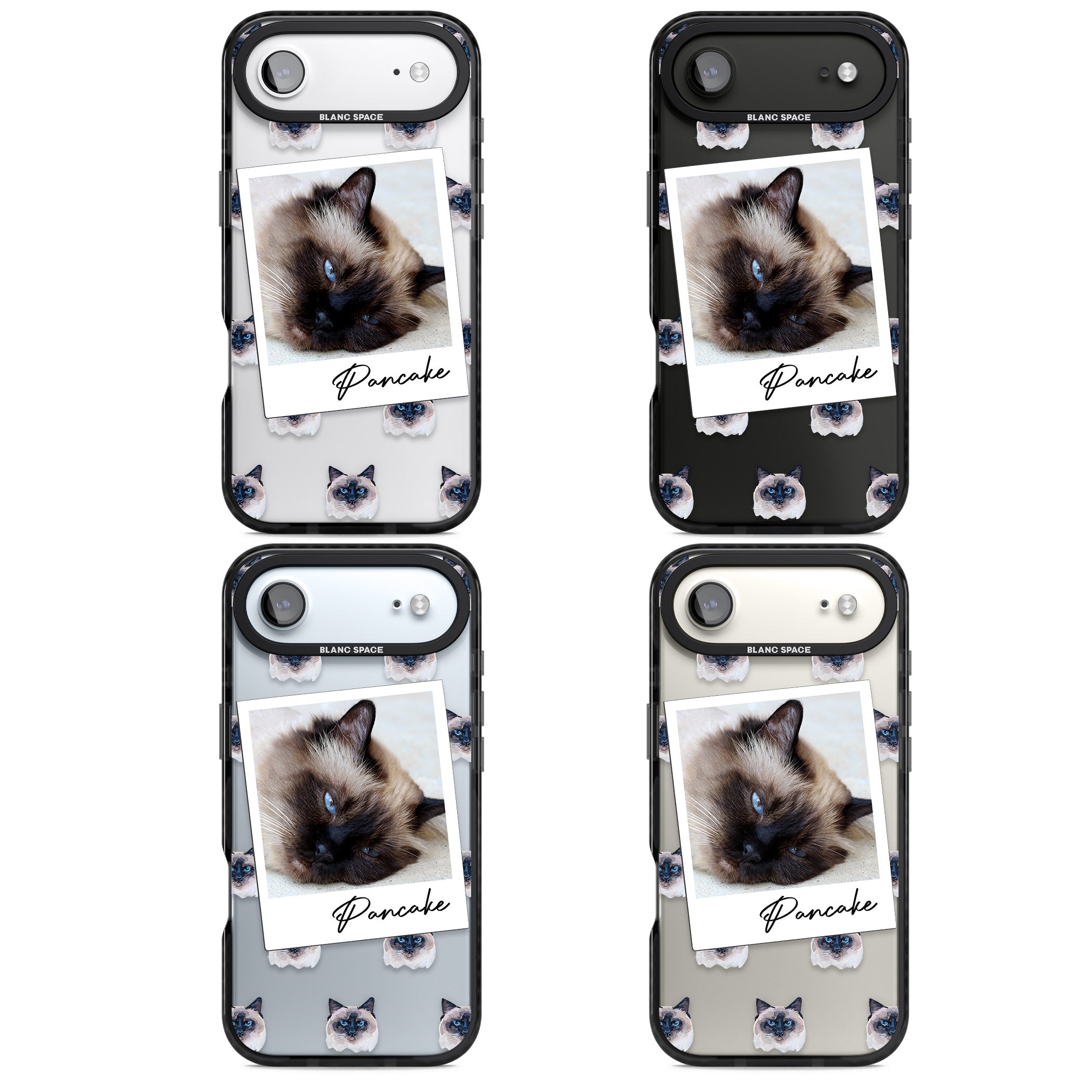 Personalised Burmese Cat Photo iPhone 17 Air Impact Black Phone Case APT Impact Protection