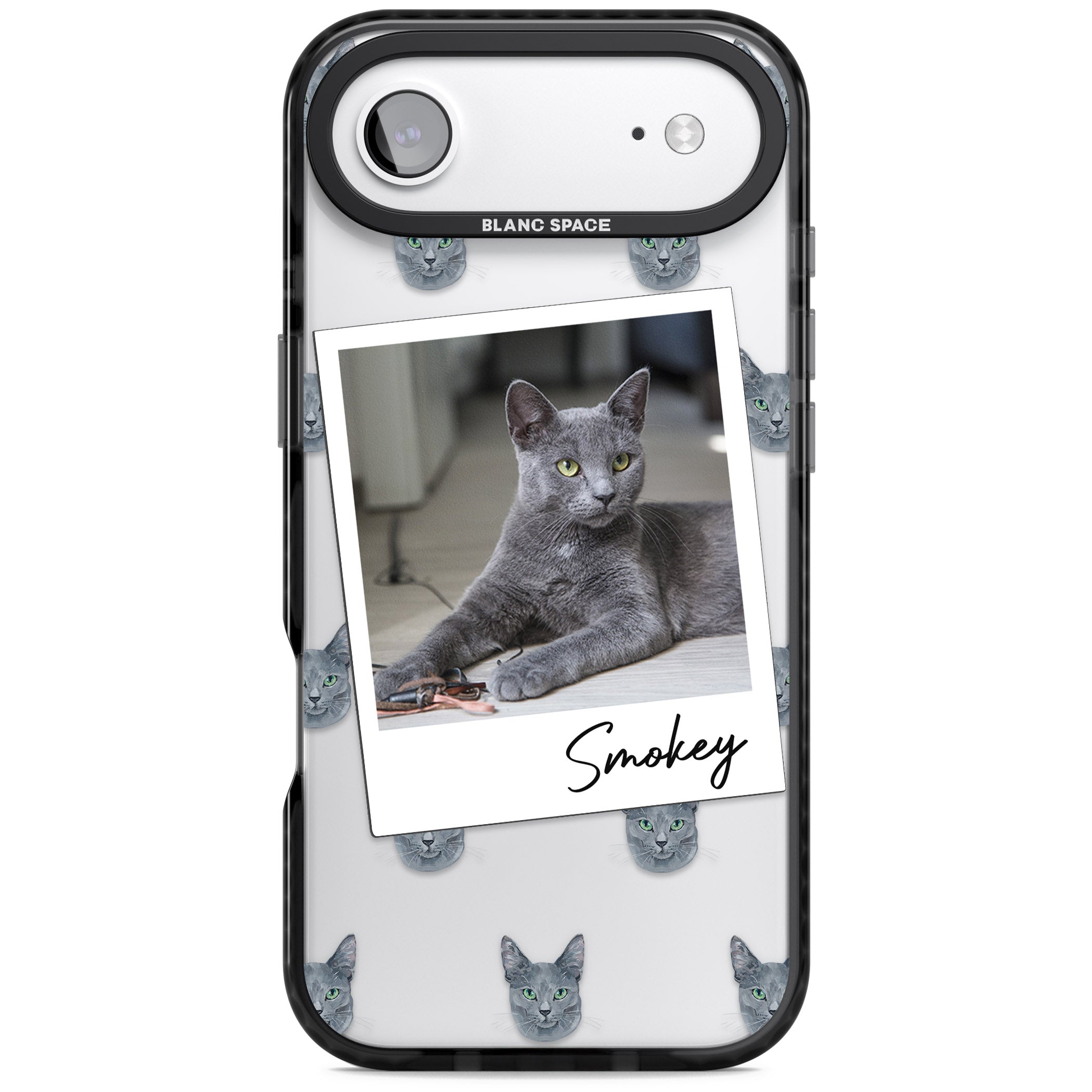 Personalised Korat Cat Photo iPhone 17 Air Impact Black Phone Case