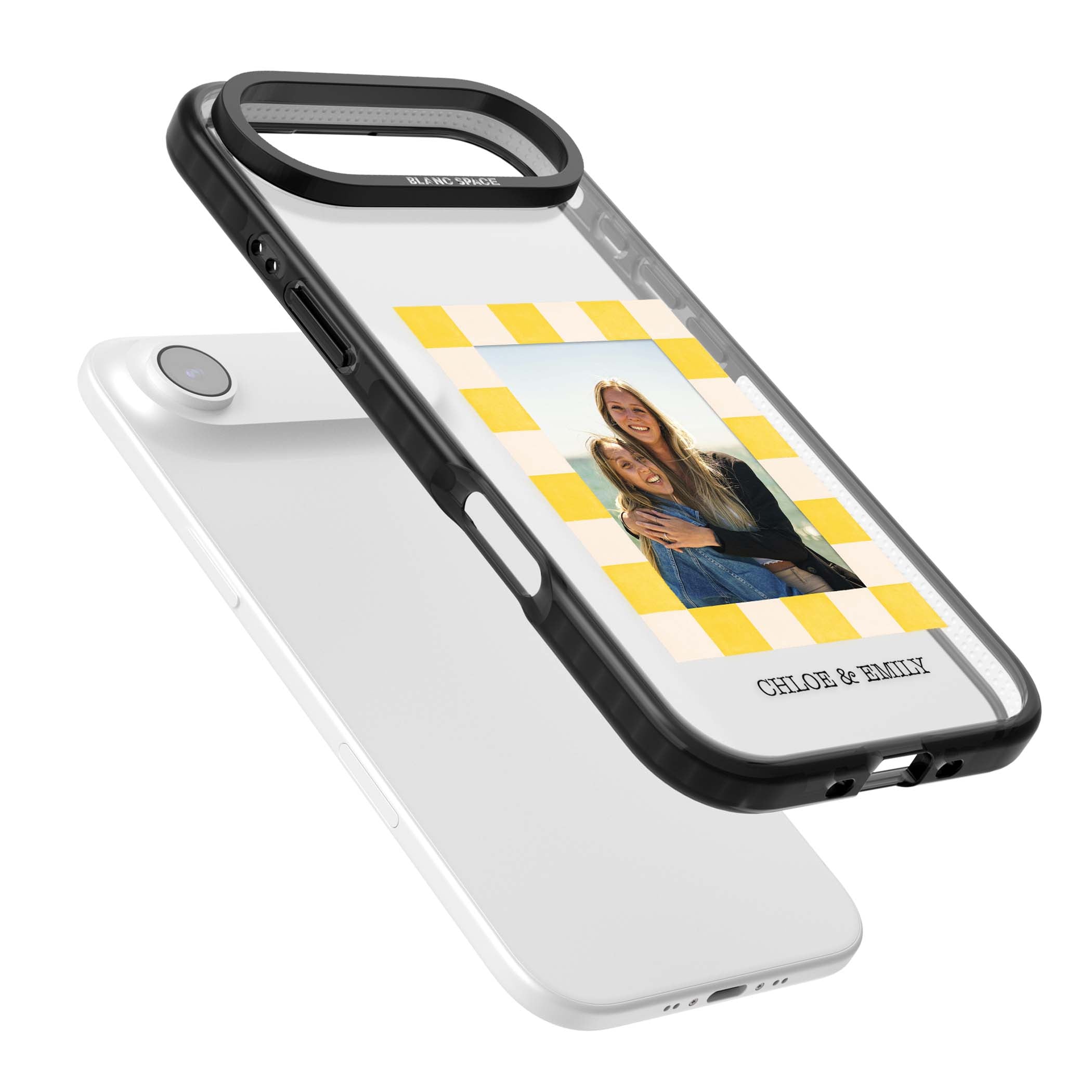 Personalised Yellow Check Photo
