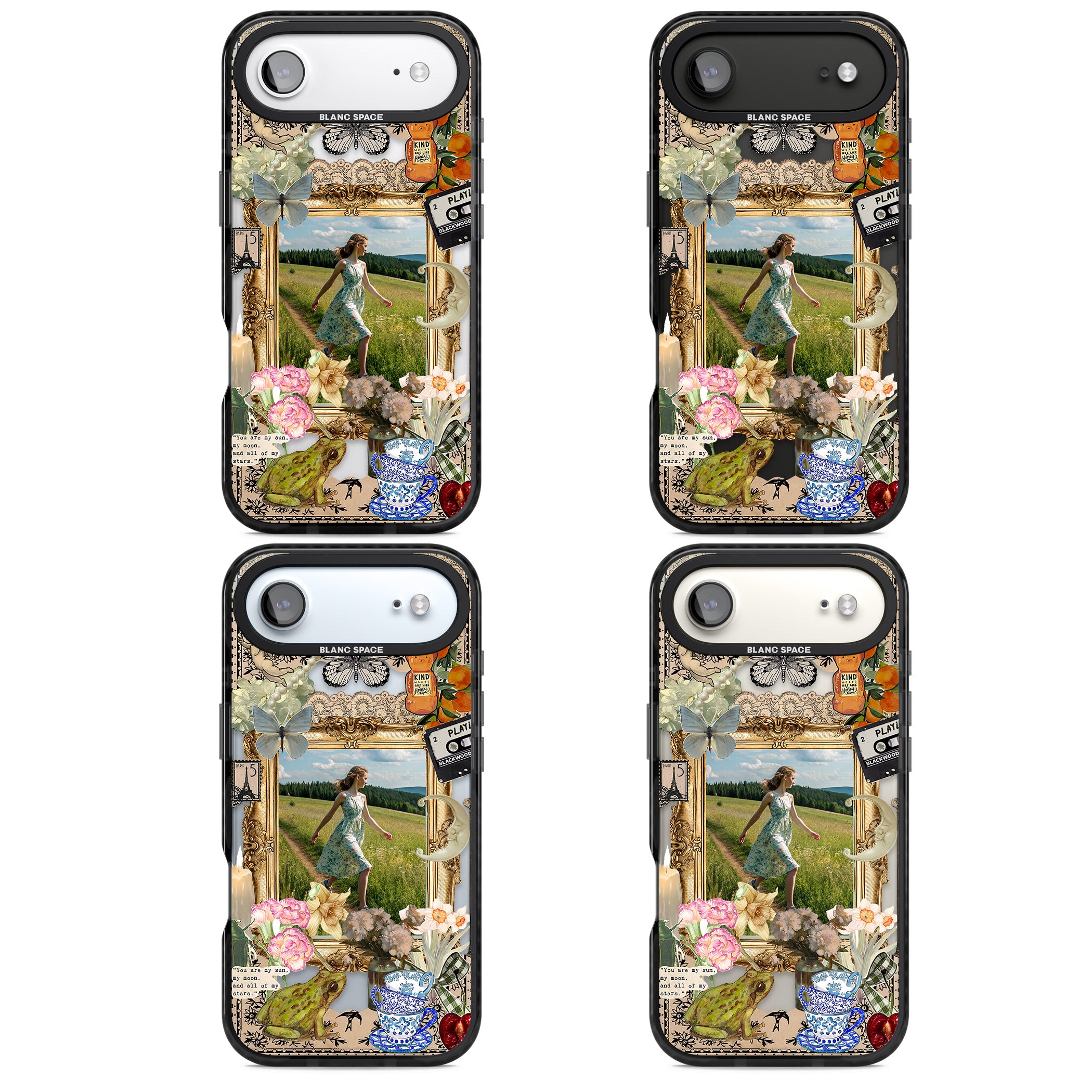 Personalised Country Collage Frame iPhone 17 Air Impact Black Phone Case APT Impact Protection