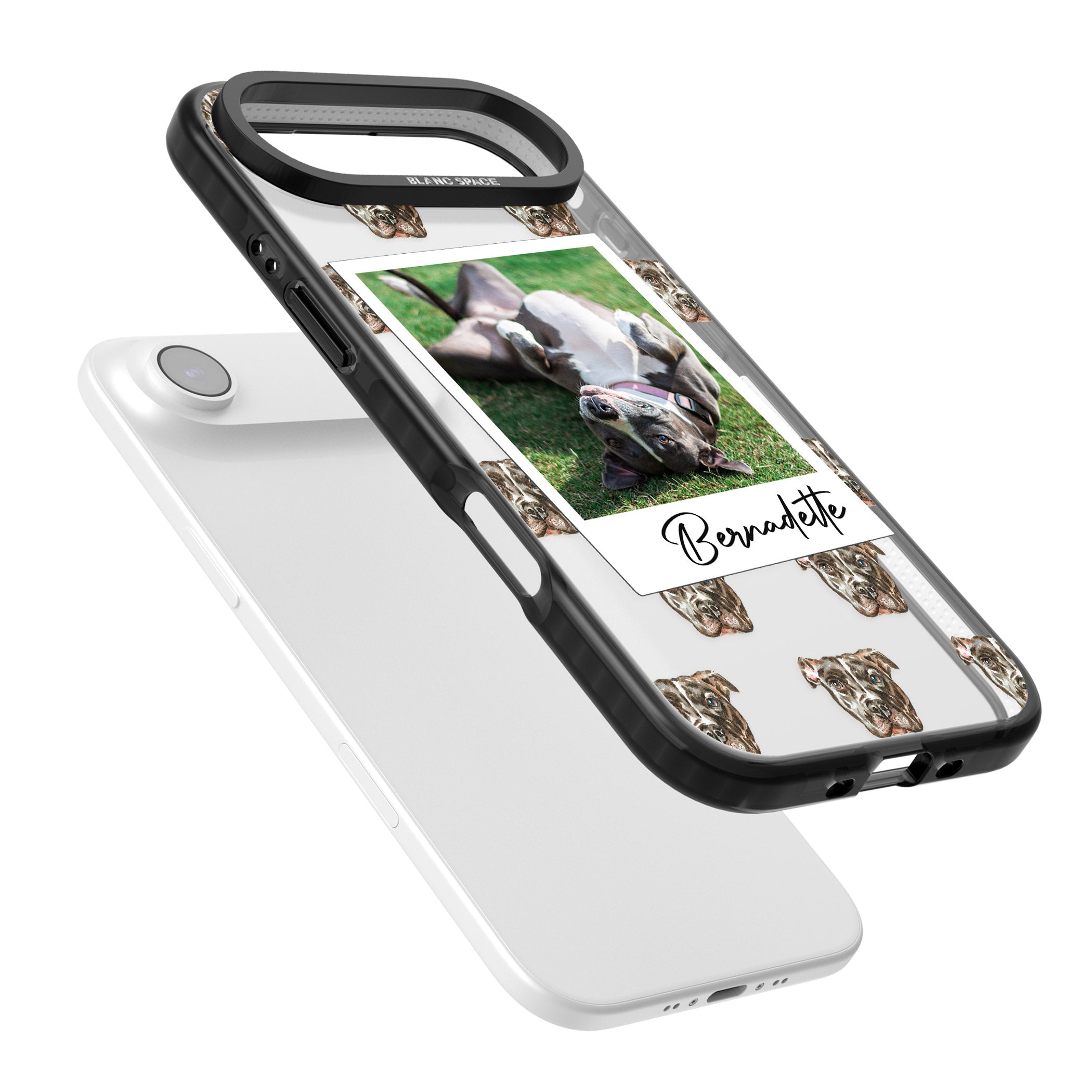 Personalised Staffordshire Bull Terrier Instant Camera Photo iPhone 17 Air Impact Black Phone Case Colours