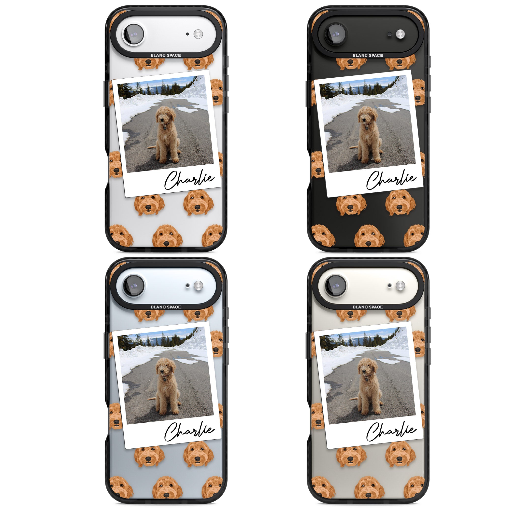 Personalised Golden Doodle Dog Photo iPhone 17 Air Impact Black Phone Case APT Impact Protection