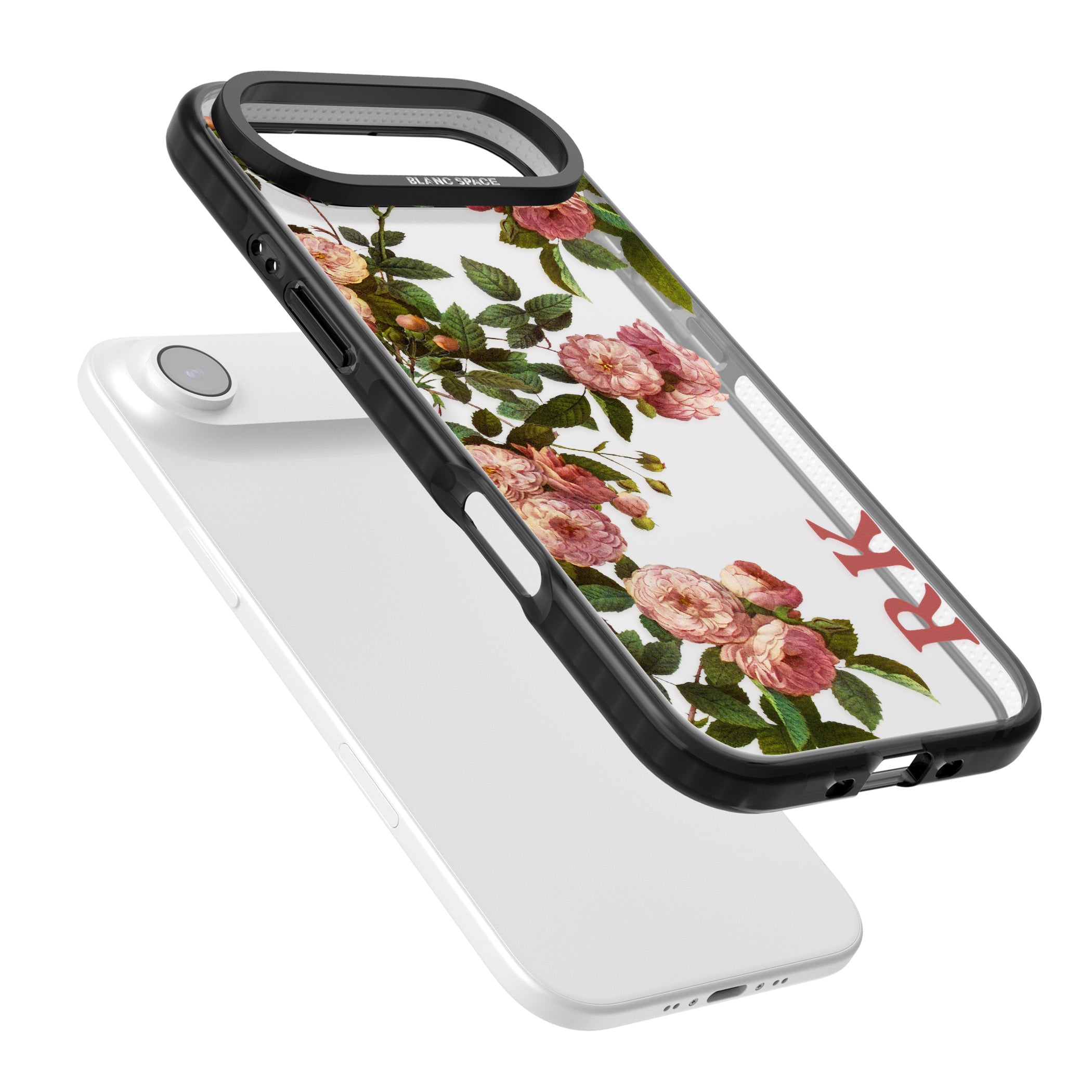 Personalised Vintage Floral Garden iPhone 17 Air Impact Black Phone Case Colours