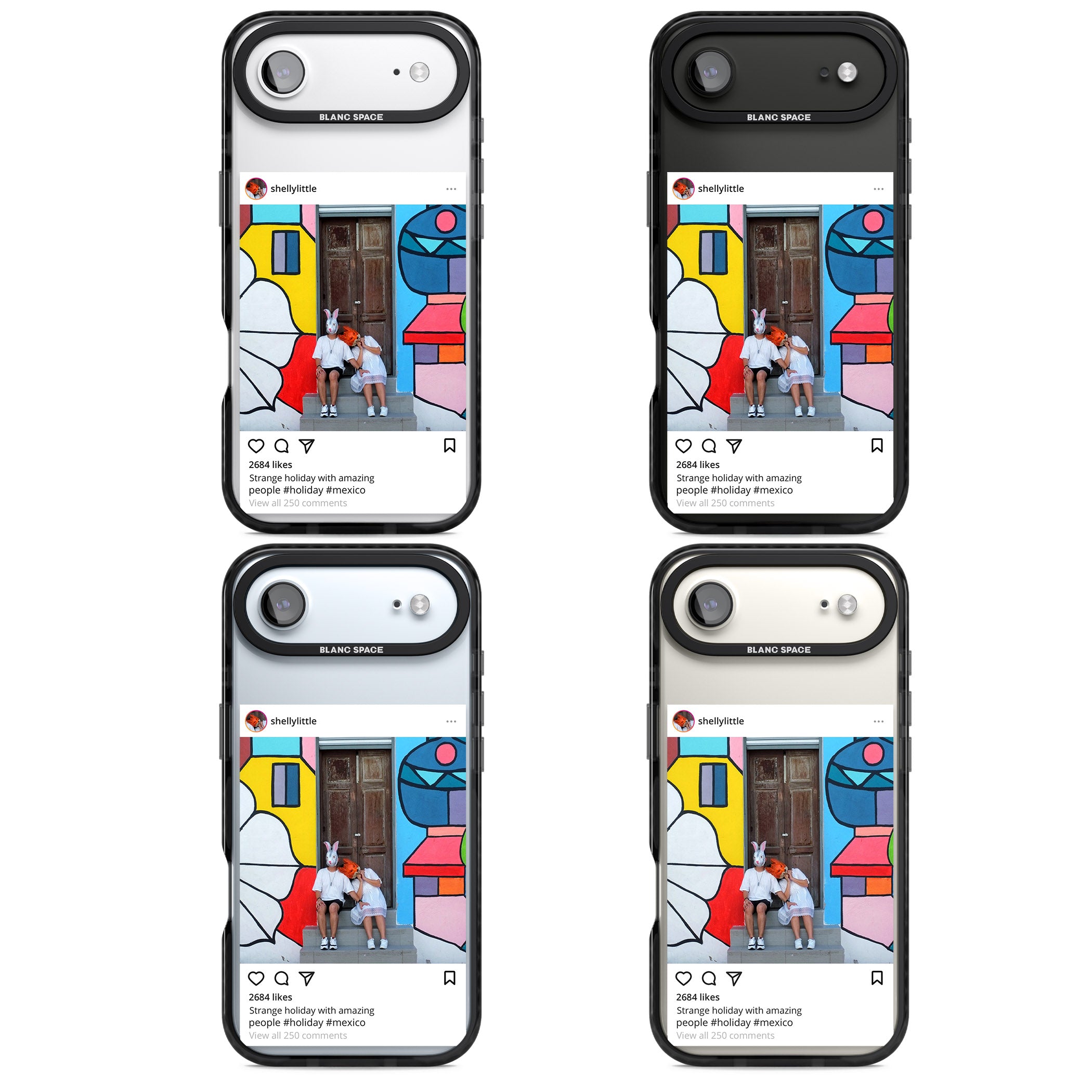 Personalised Instagram iPhone 17 Air Impact Black Phone Case APT Impact Protection