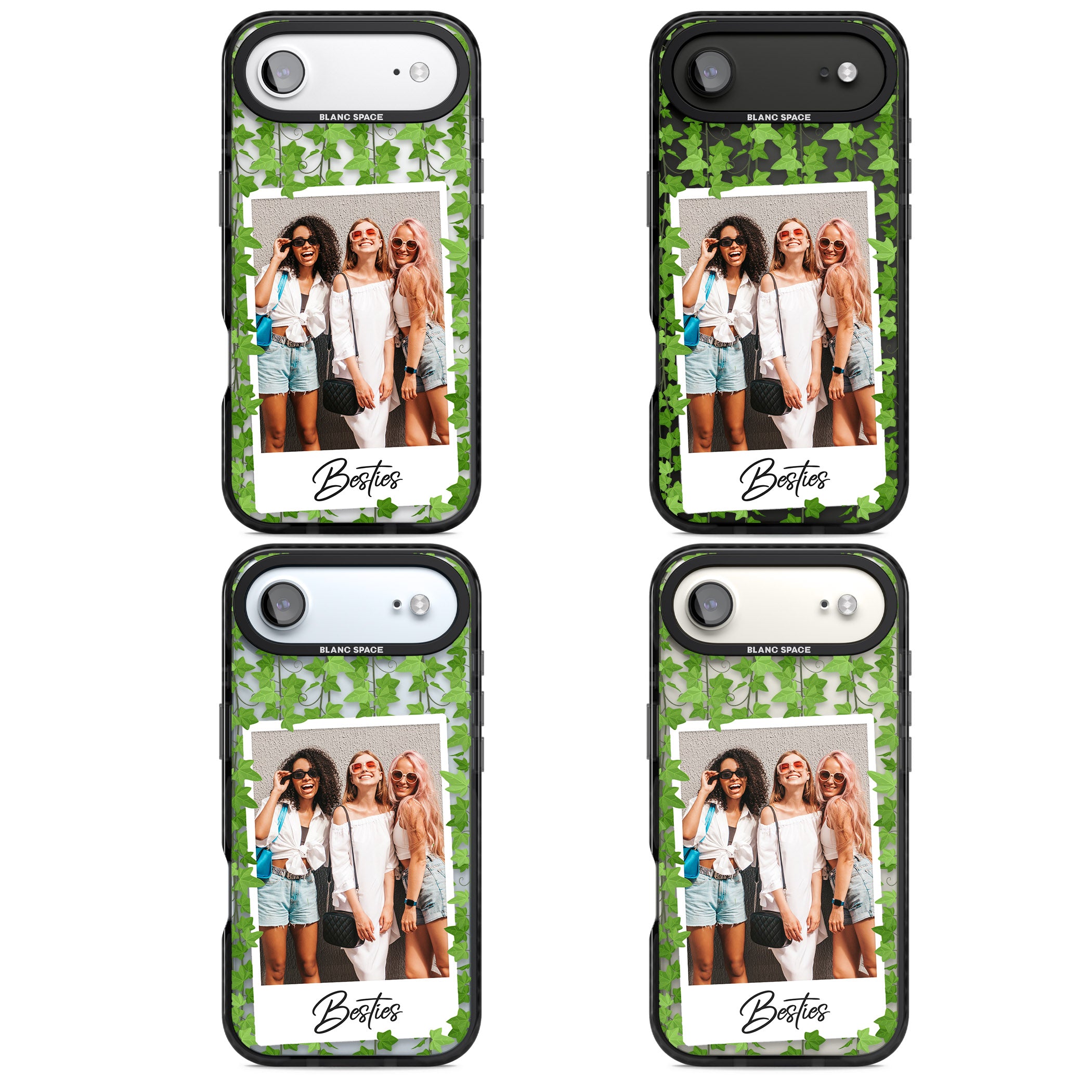 Personalised Ivy Vine Instant Photo iPhone 17 Air Impact Black Phone Case APT Impact Protection