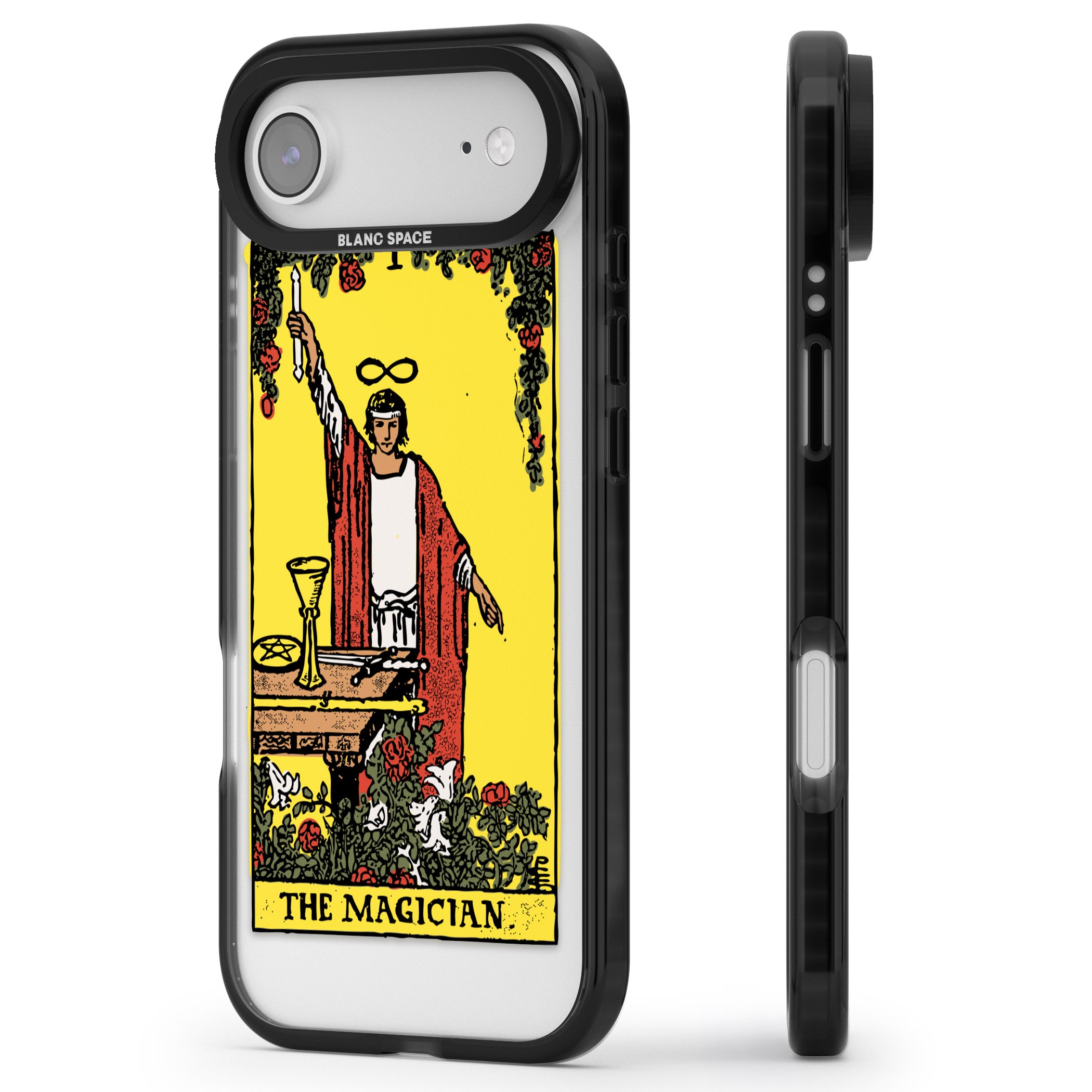 Personalised The Magician Tarot Card (Color) iPhone 17 Air Impact Black Phone Case Side Profile