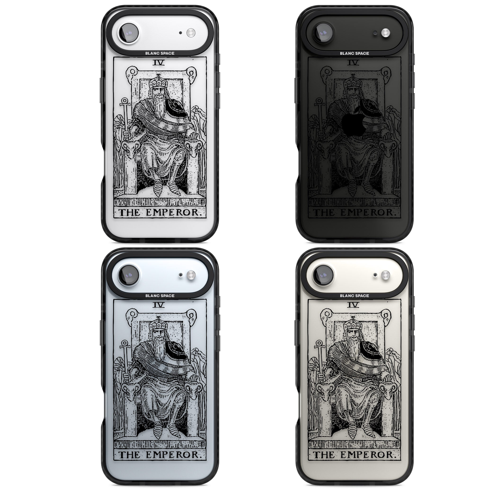 Personalised The Emperor Tarot iPhone 17 Air Impact Black Phone Case APT Impact Protection