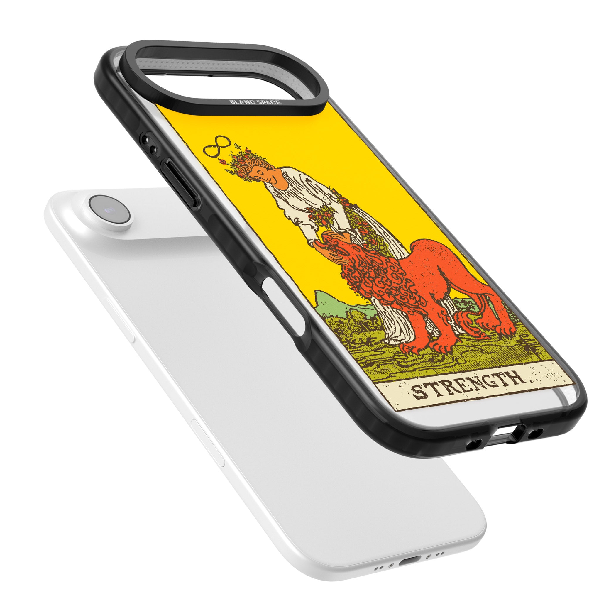 Personalised Strength Tarot Card (Color) iPhone 17 Air Impact Black Phone Case Colours