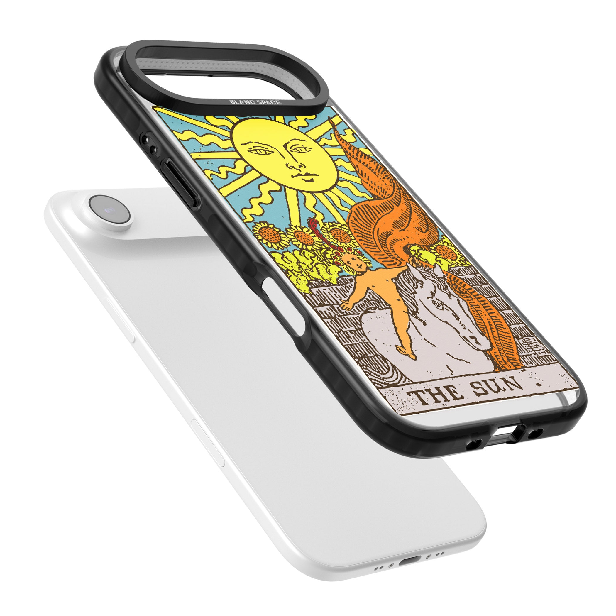 Personalised The Sun Tarot Card (Color) iPhone 17 Air Impact Black Phone Case Colours