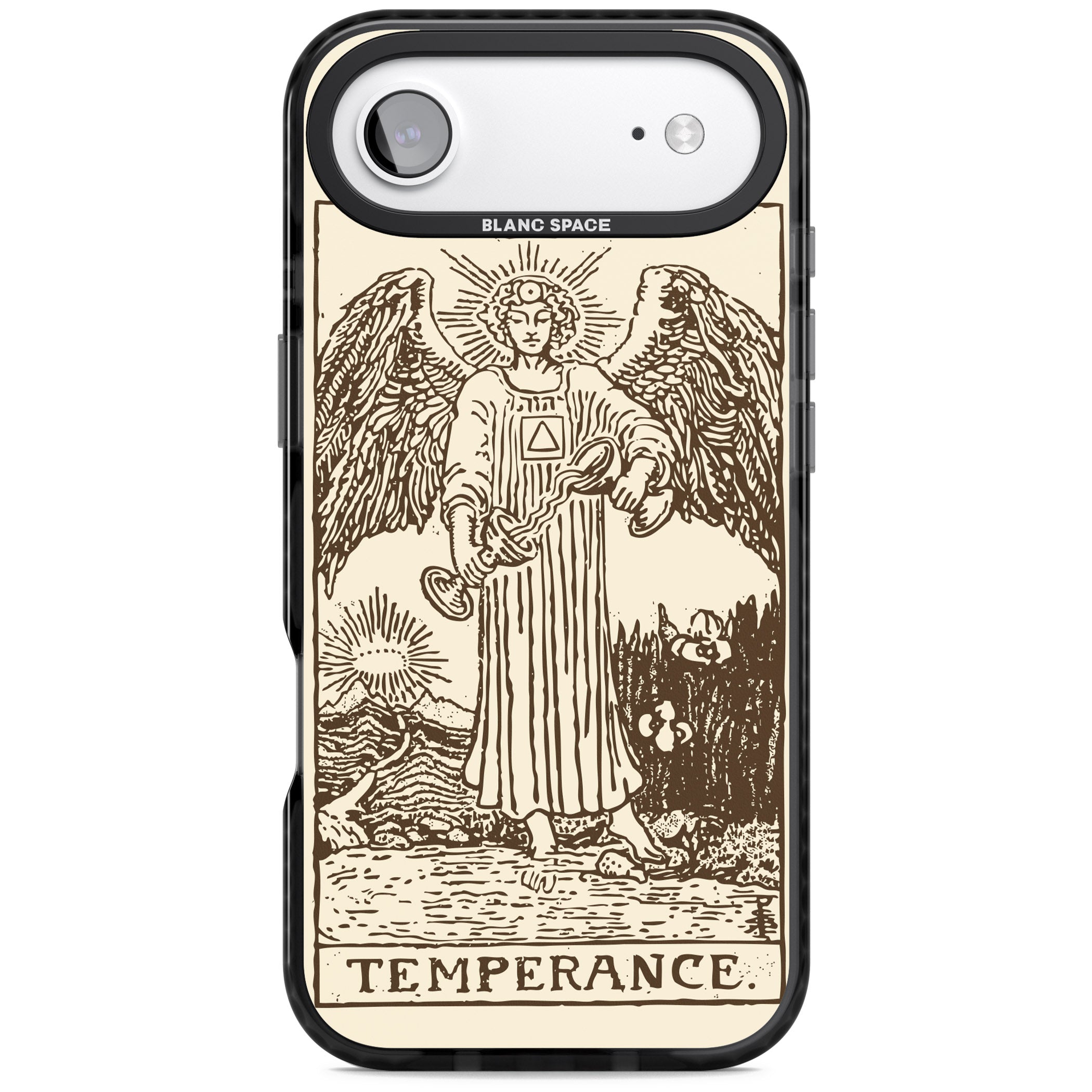 Personalised Temperance Tarot Card (Cream) iPhone 17 Air Impact Black Phone Case