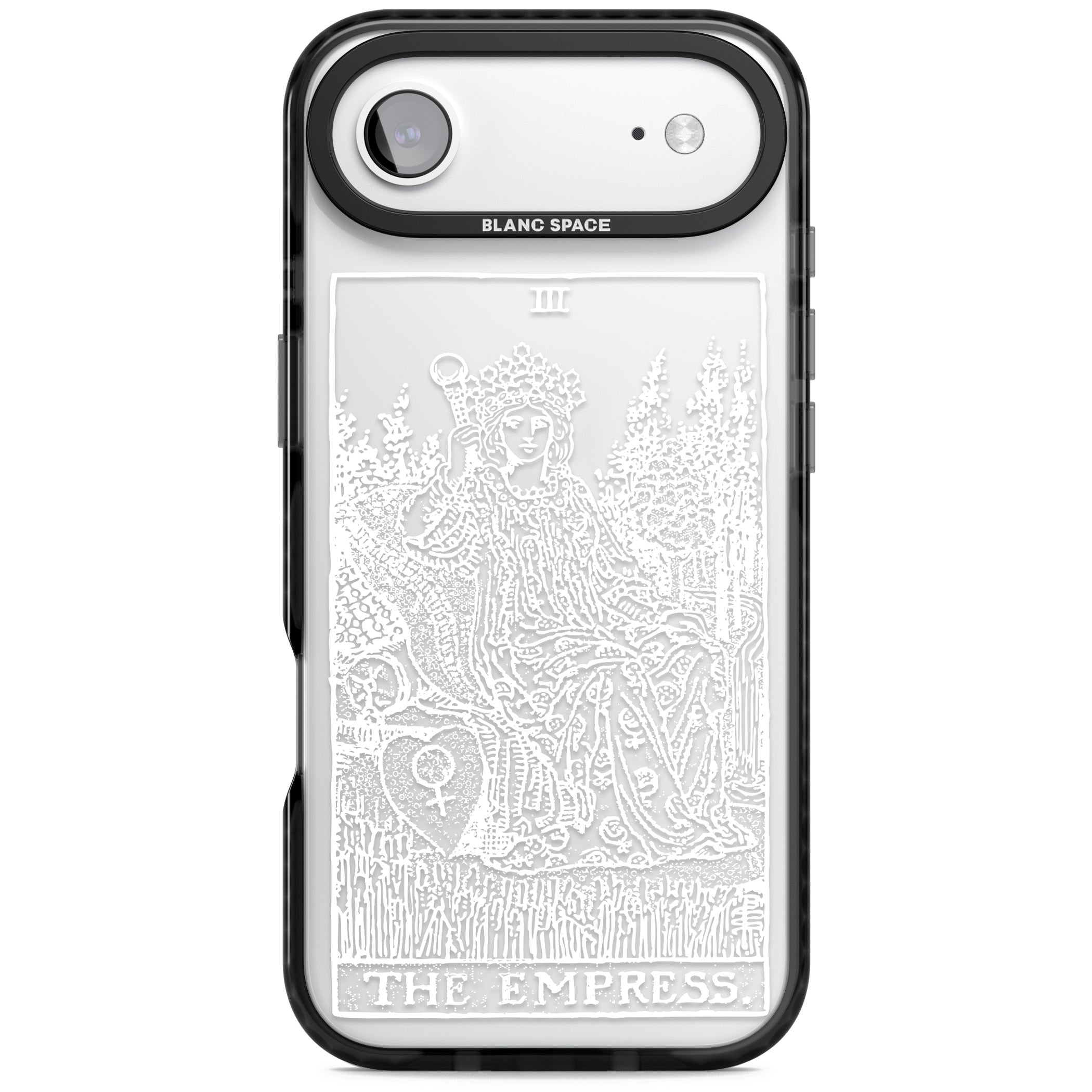Personalised The Empress Tarot Card (White) iPhone 17 Air Impact Black Phone Case