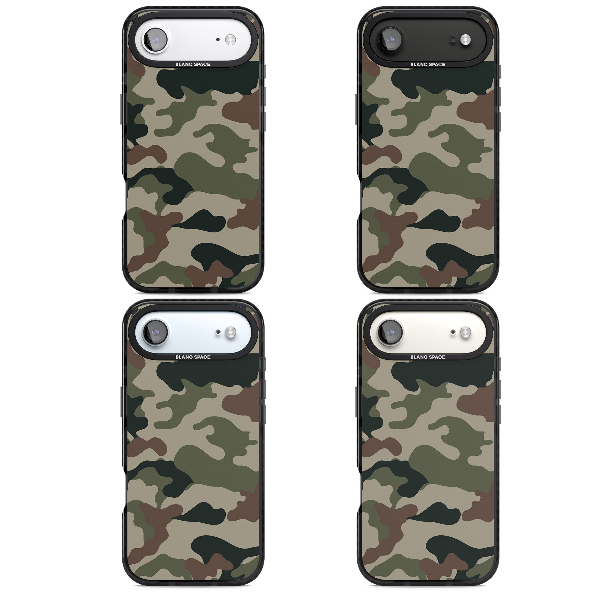 Woodland British Camo iPhone 17 Air Impact Black Phone Case APT Impact Protection