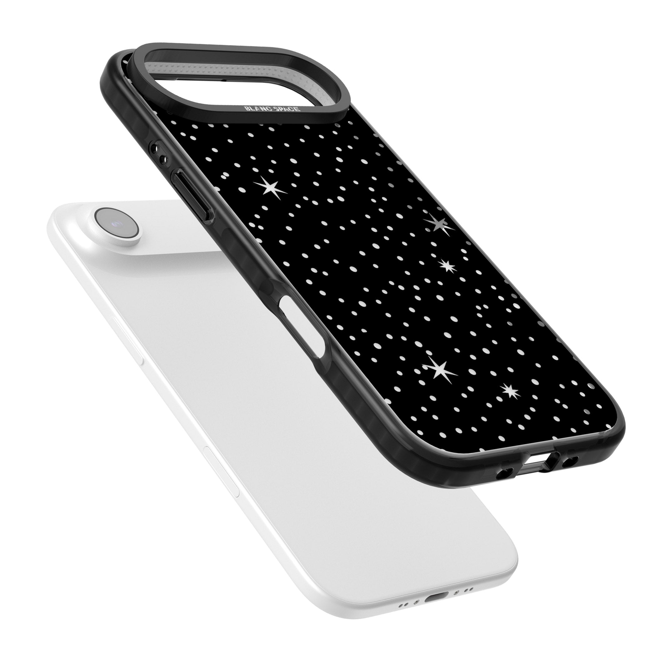 Celestial Cut Out Stars iPhone 17 Air Impact Black Phone Case Colours