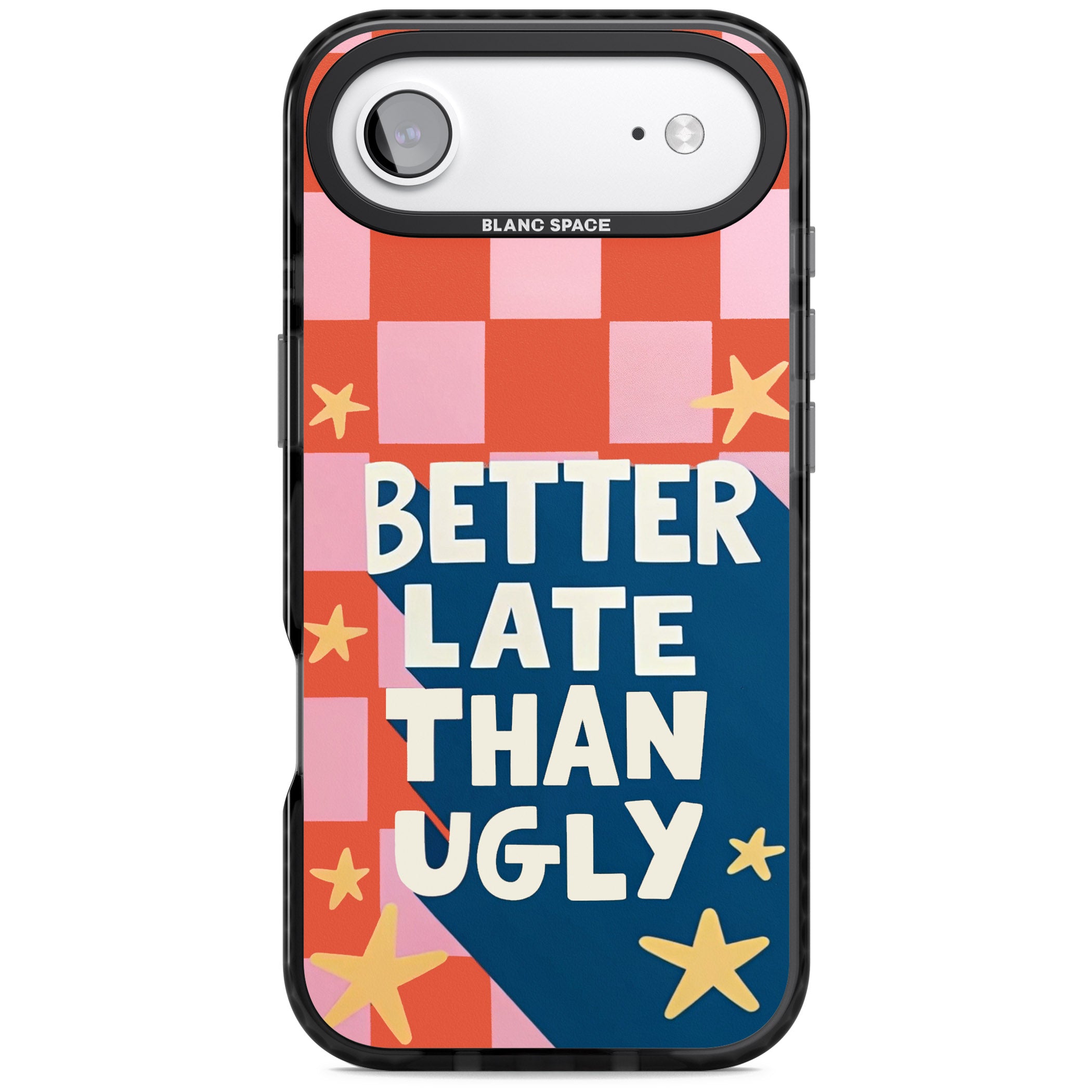 Better Late Than Ugly iPhone 17 Air Impact Black Phone Case