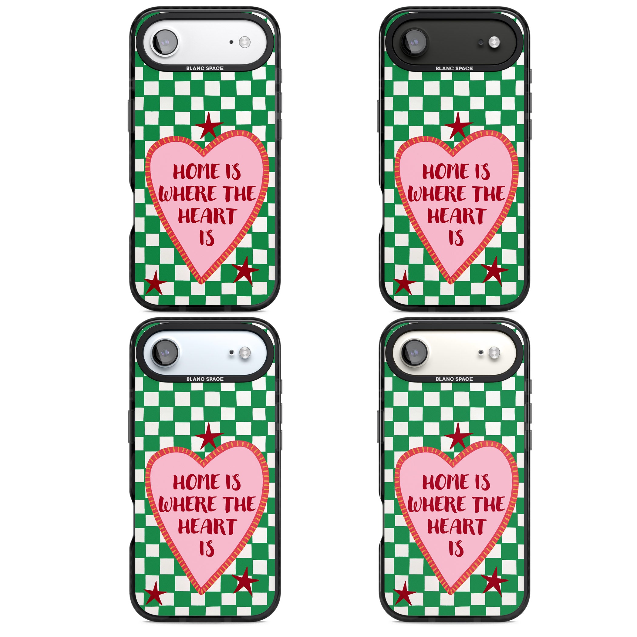 Home Is Where The Heart Is iPhone 17 Air Impact Black Phone Case APT Impact Protection