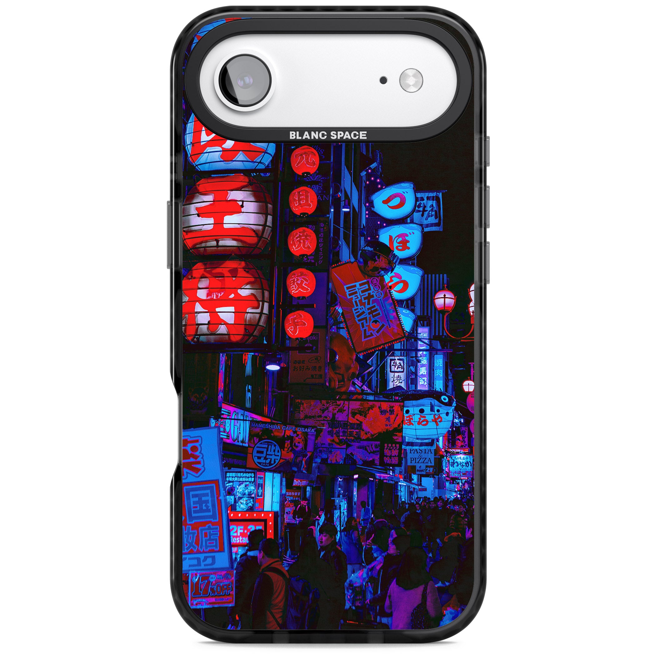Neon City Nights iPhone 17 Air Impact Black Phone Case