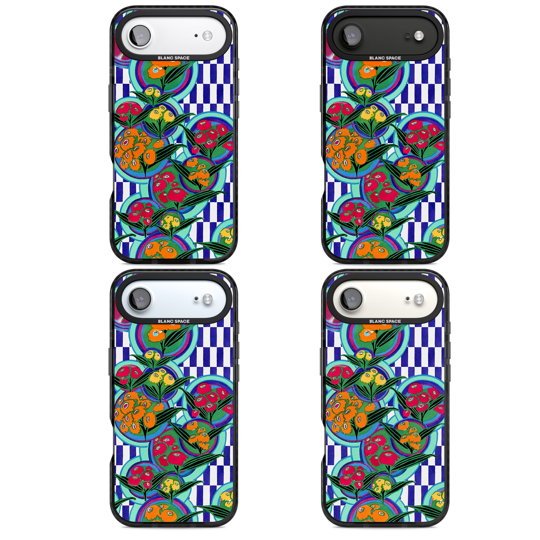 Vintage Fruit Plates iPhone 17 Air Impact Black Phone Case APT Impact Protection