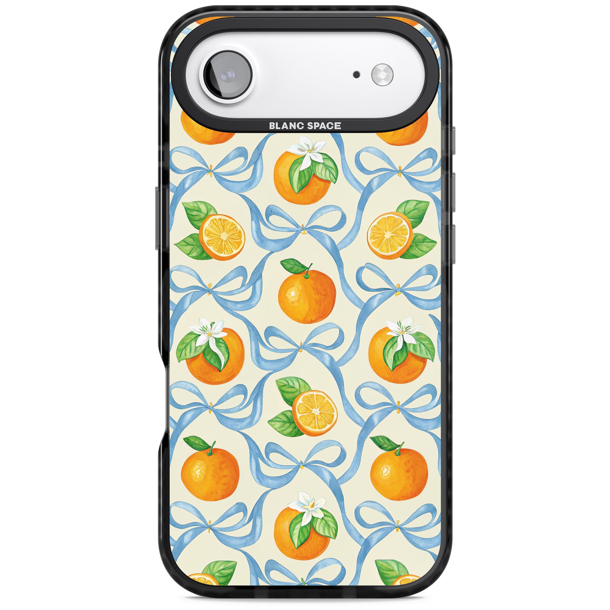 Bows & Clementines iPhone 17 Air Impact Black Phone Case