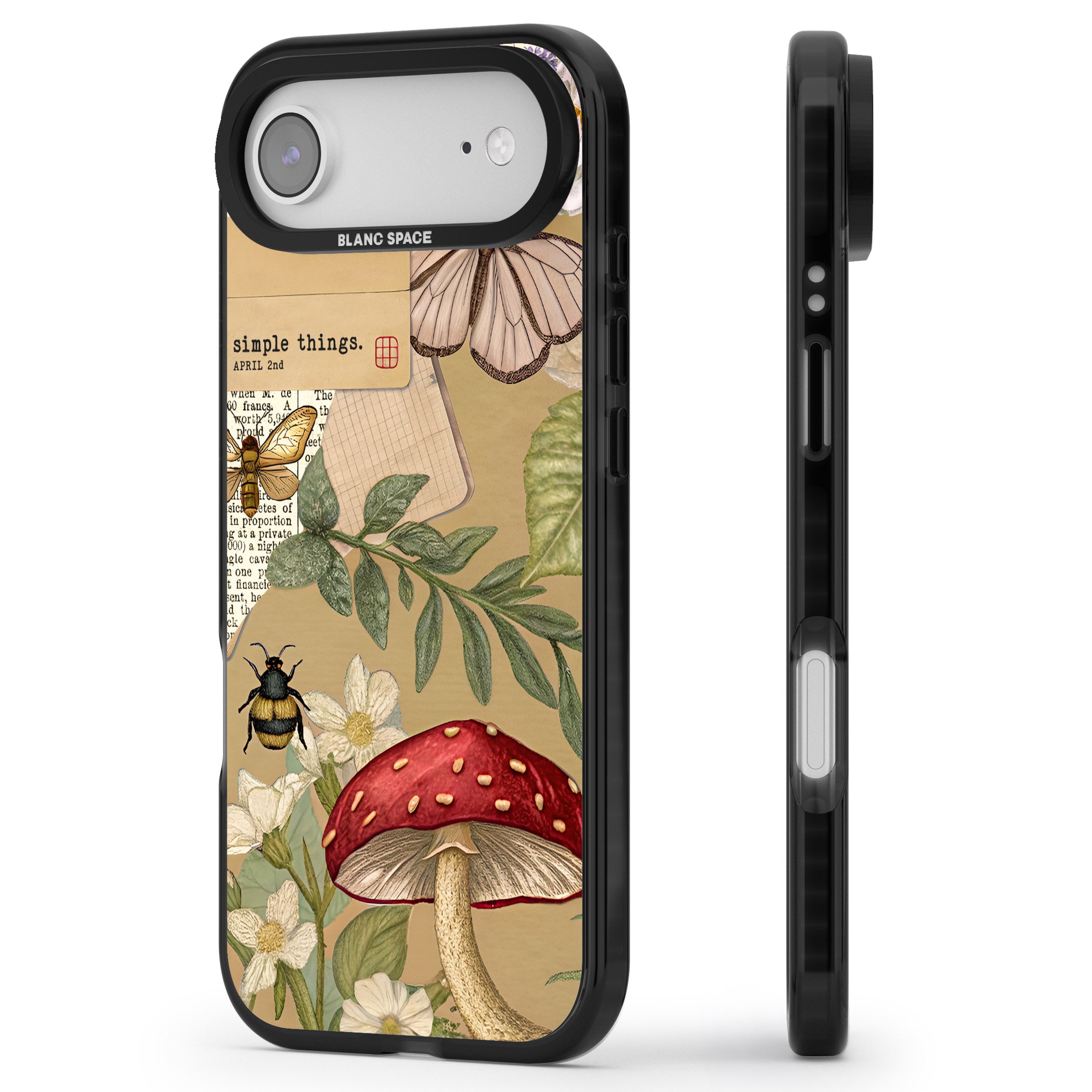Simple Things iPhone 17 Air Impact Black Phone Case Side Profile