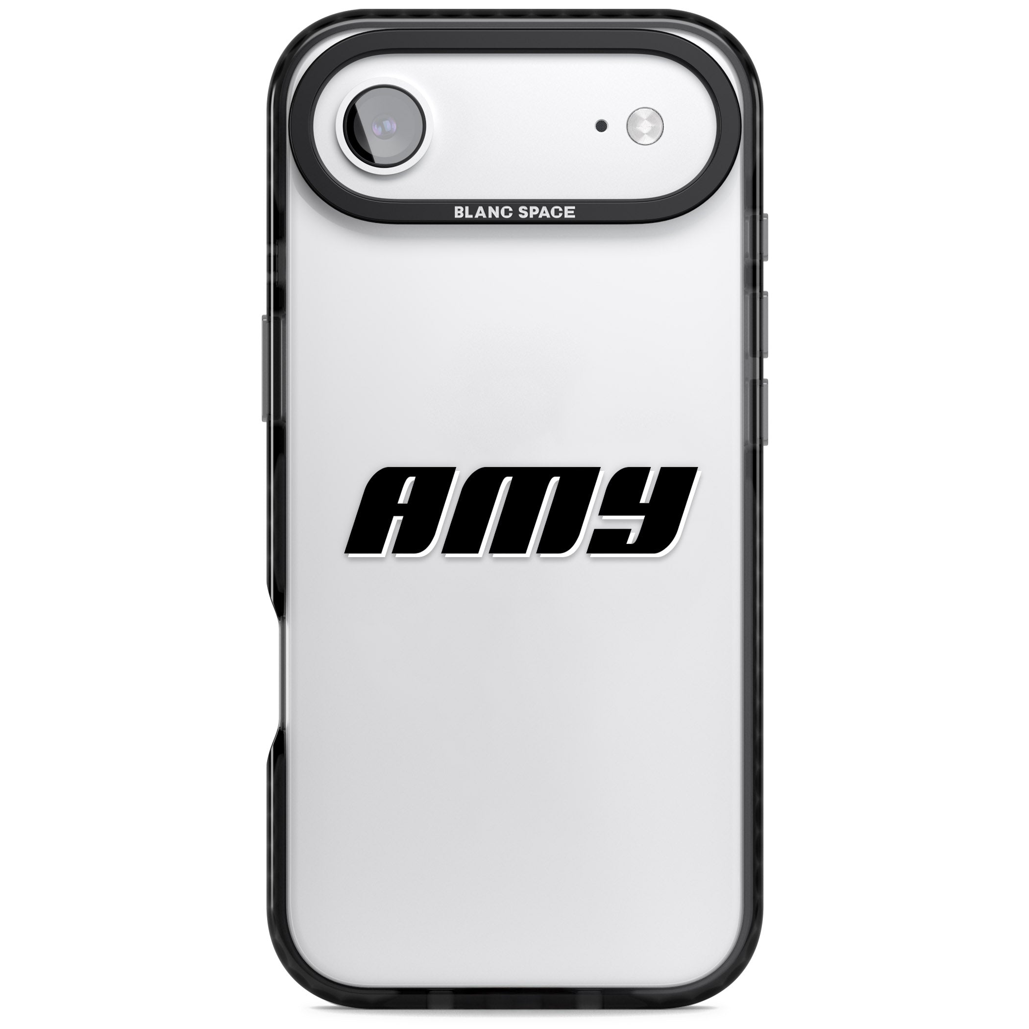 Personalised Bold Name iPhone 17 Air Impact Black Phone Case