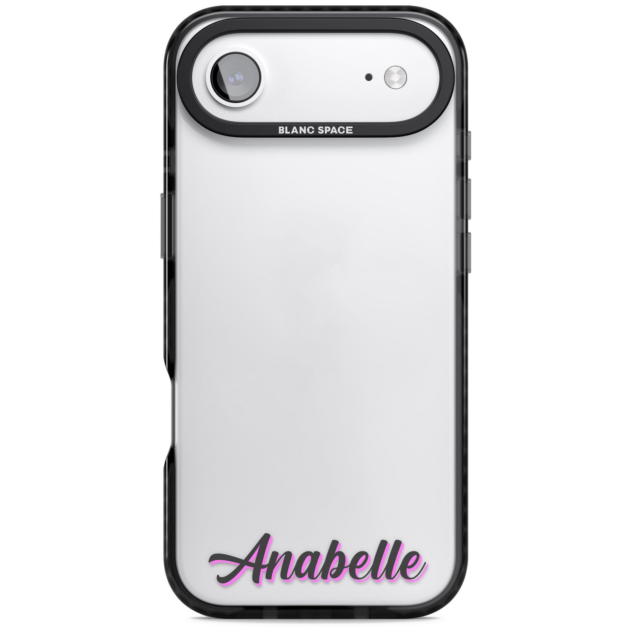 Personalised Cute Bottom Name iPhone 17 Air Impact Black Phone Case