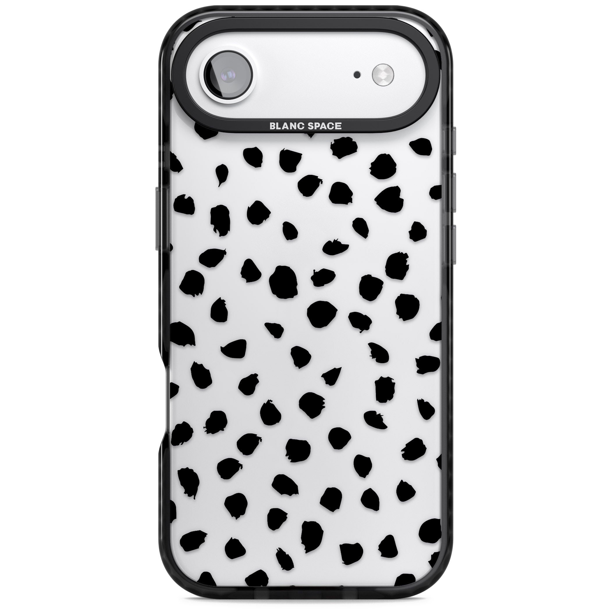Black Dalmatian Polka Dot iPhone 17 Air Impact Black Phone Case