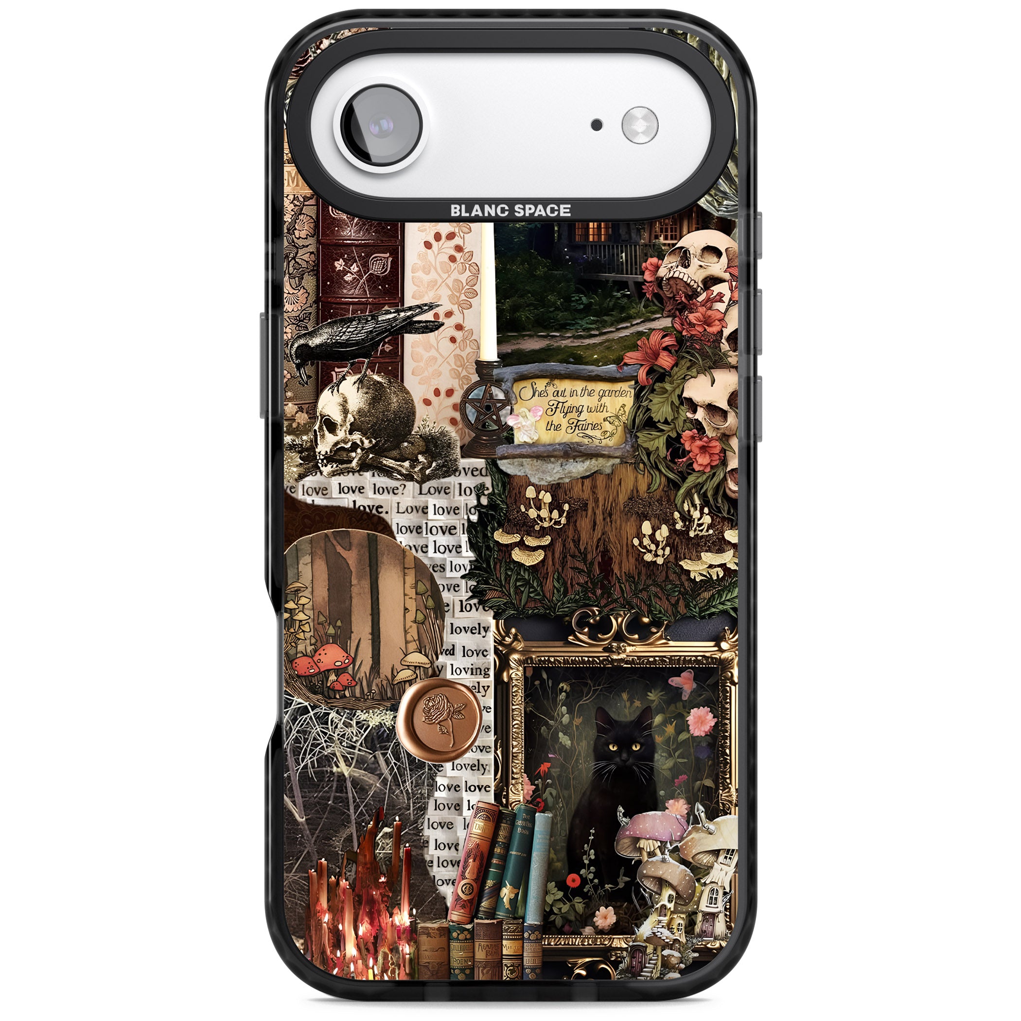 Academia Collage iPhone 17 Air Impact Black Phone Case