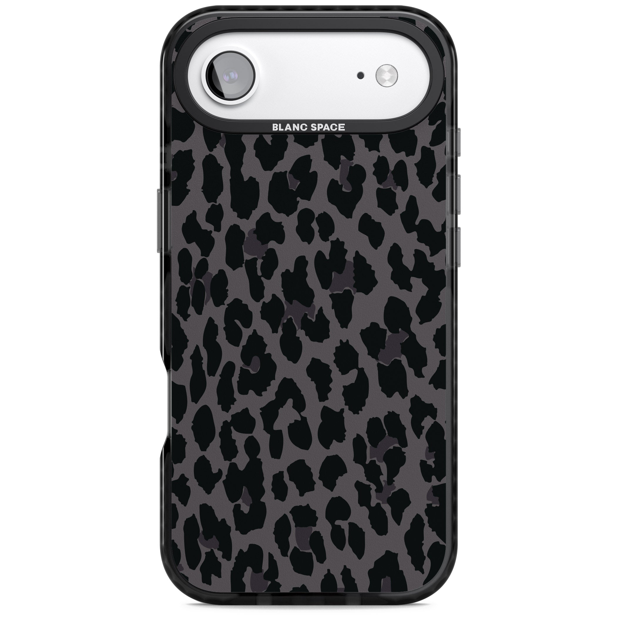 Dark Leopard Print iPhone 17 Air Impact Black Phone Case
