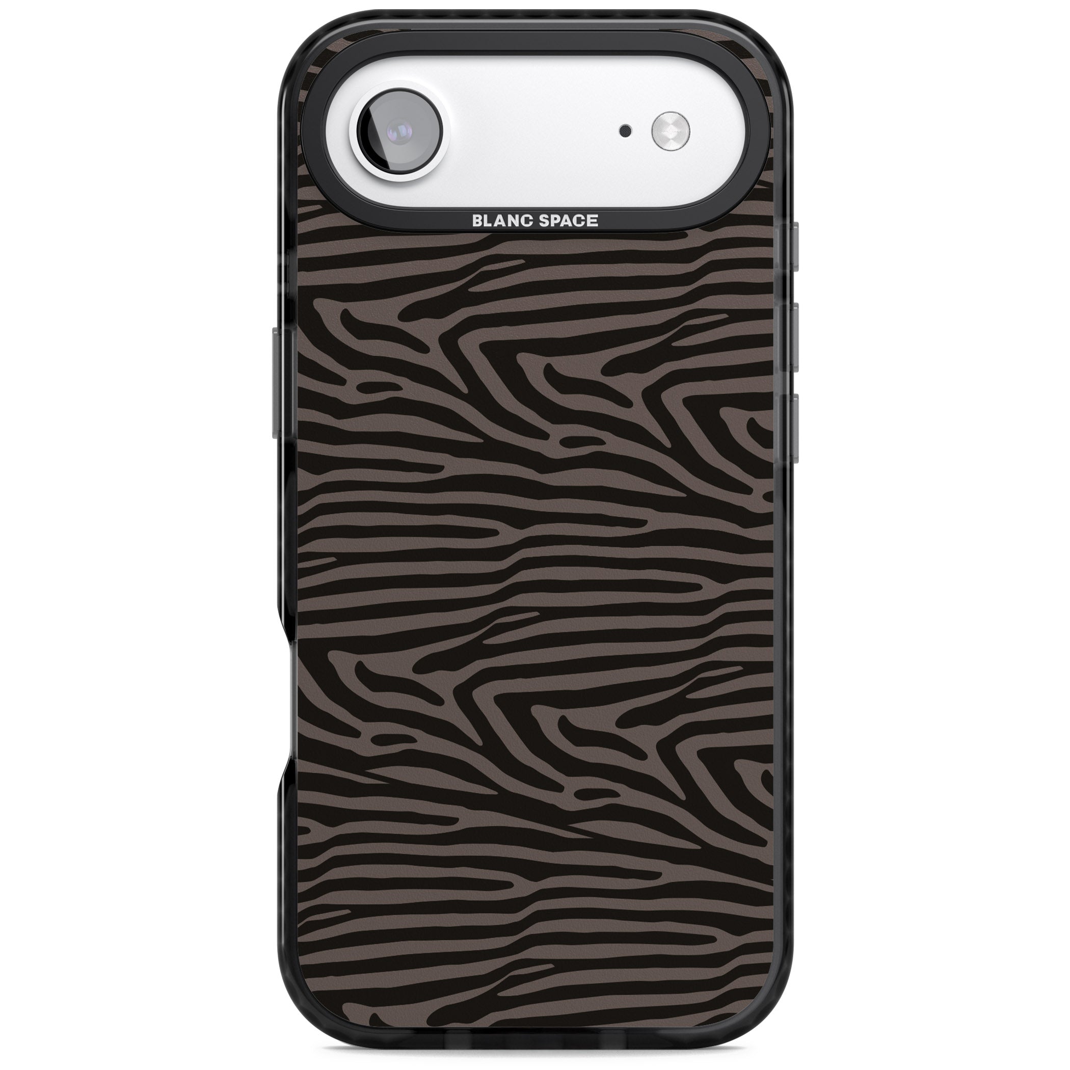 Dark Zebra Print iPhone 17 Air Impact Black Phone Case