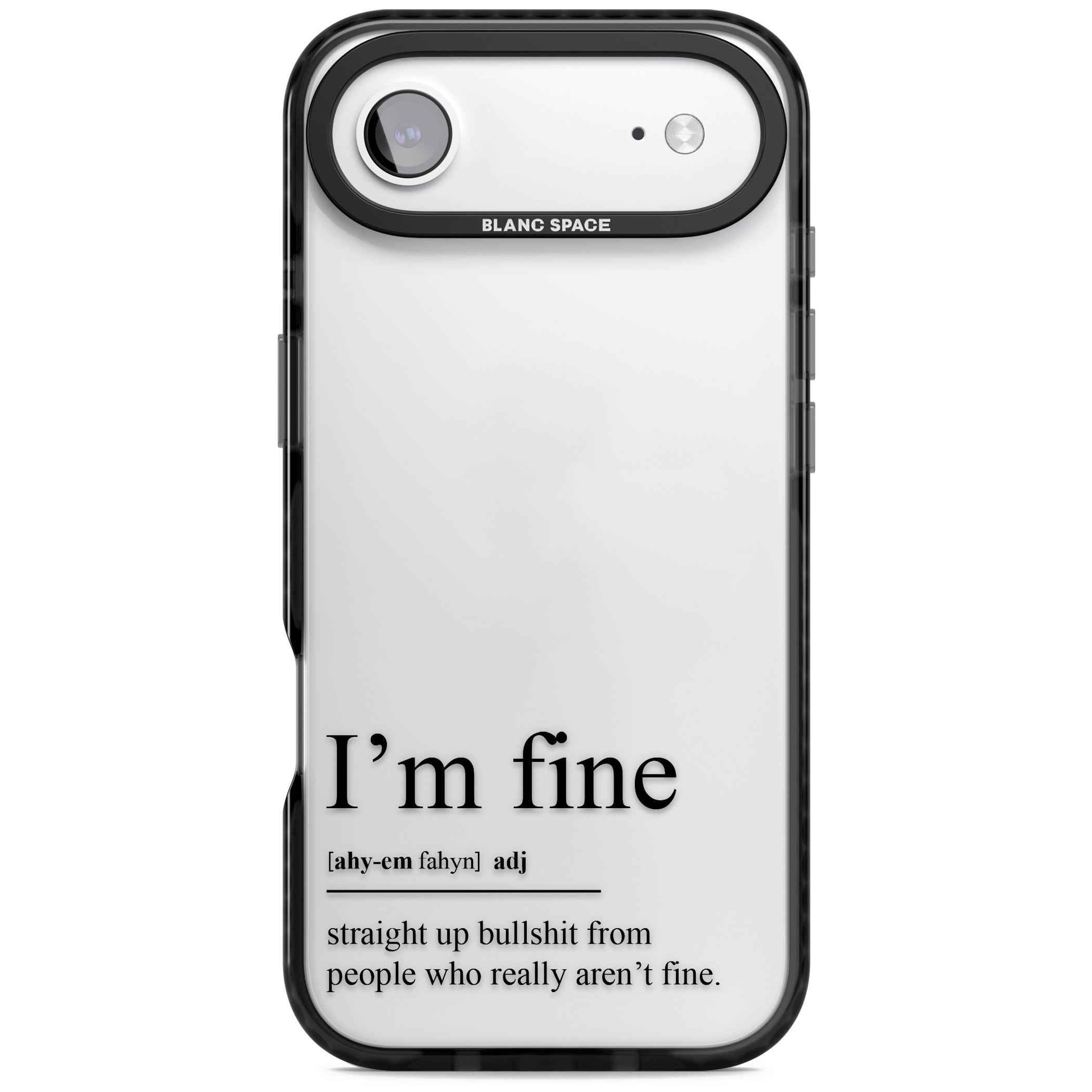 Im Fine iPhone 17 Air Impact Black Phone Case