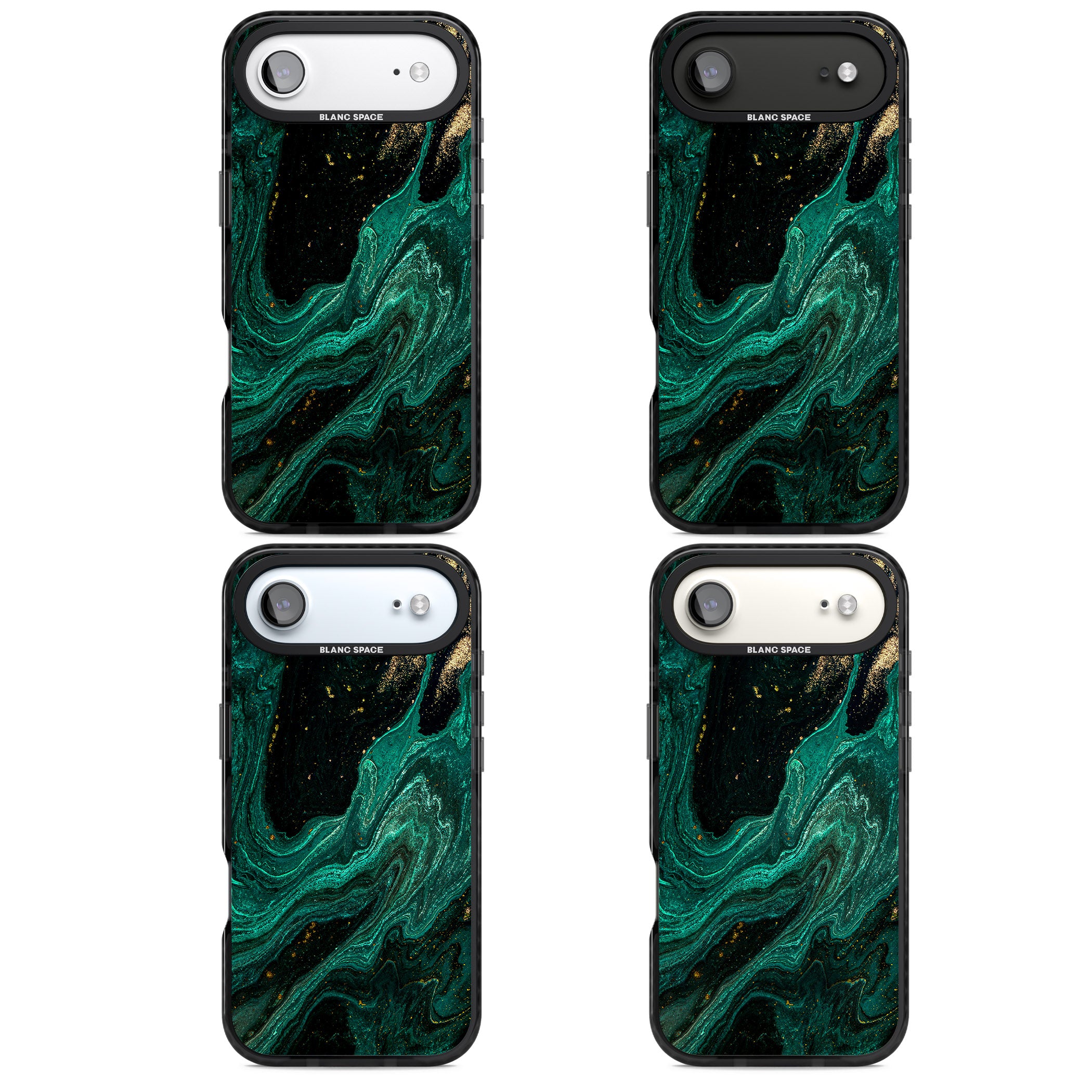 Emerald Lagoon iPhone 17 Air Impact Black Phone Case APT Impact Protection